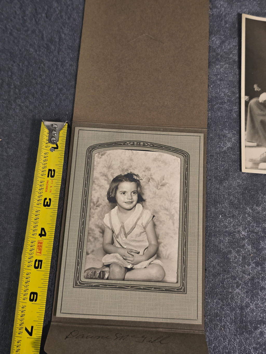 Title: Lot of 5 Vintage Black & White Photographs Military Family Children Portraits 1930s-1950s