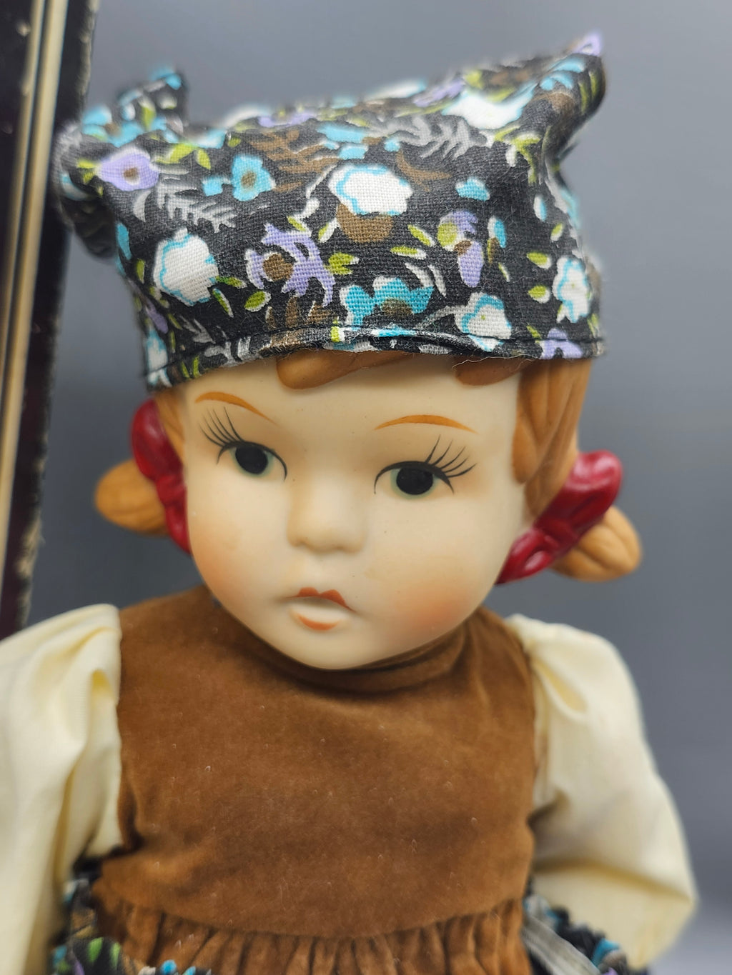 Vintage Price Products Bisque Porcelain Alpine Girl Doll 11" w/ Box