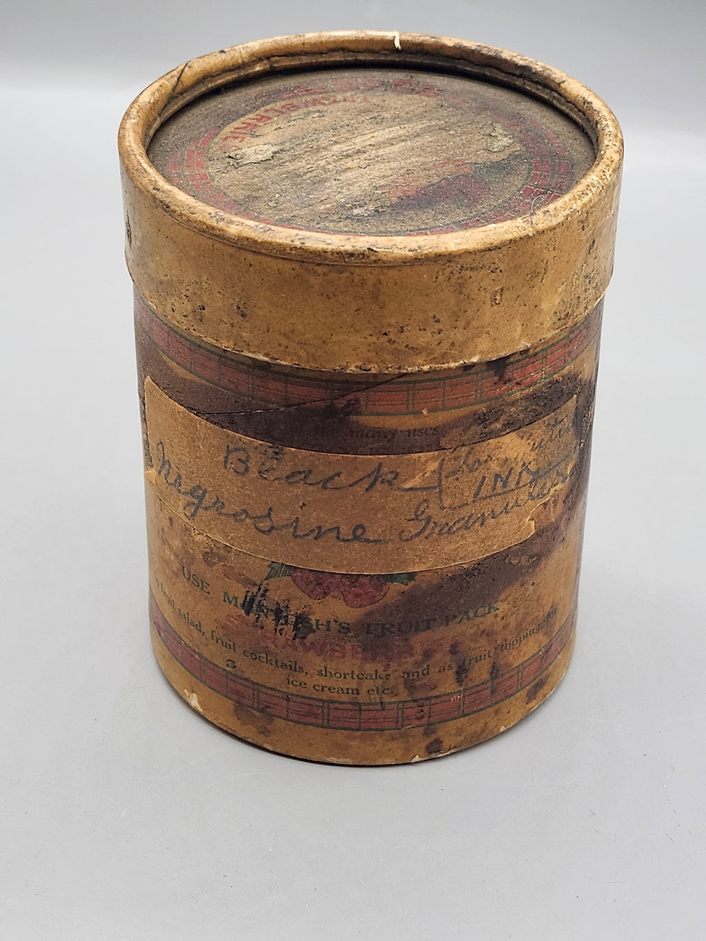 Antique McIntosh's Fruit Pack Strawberry 1 Lb Pantry Box Buffalo NY