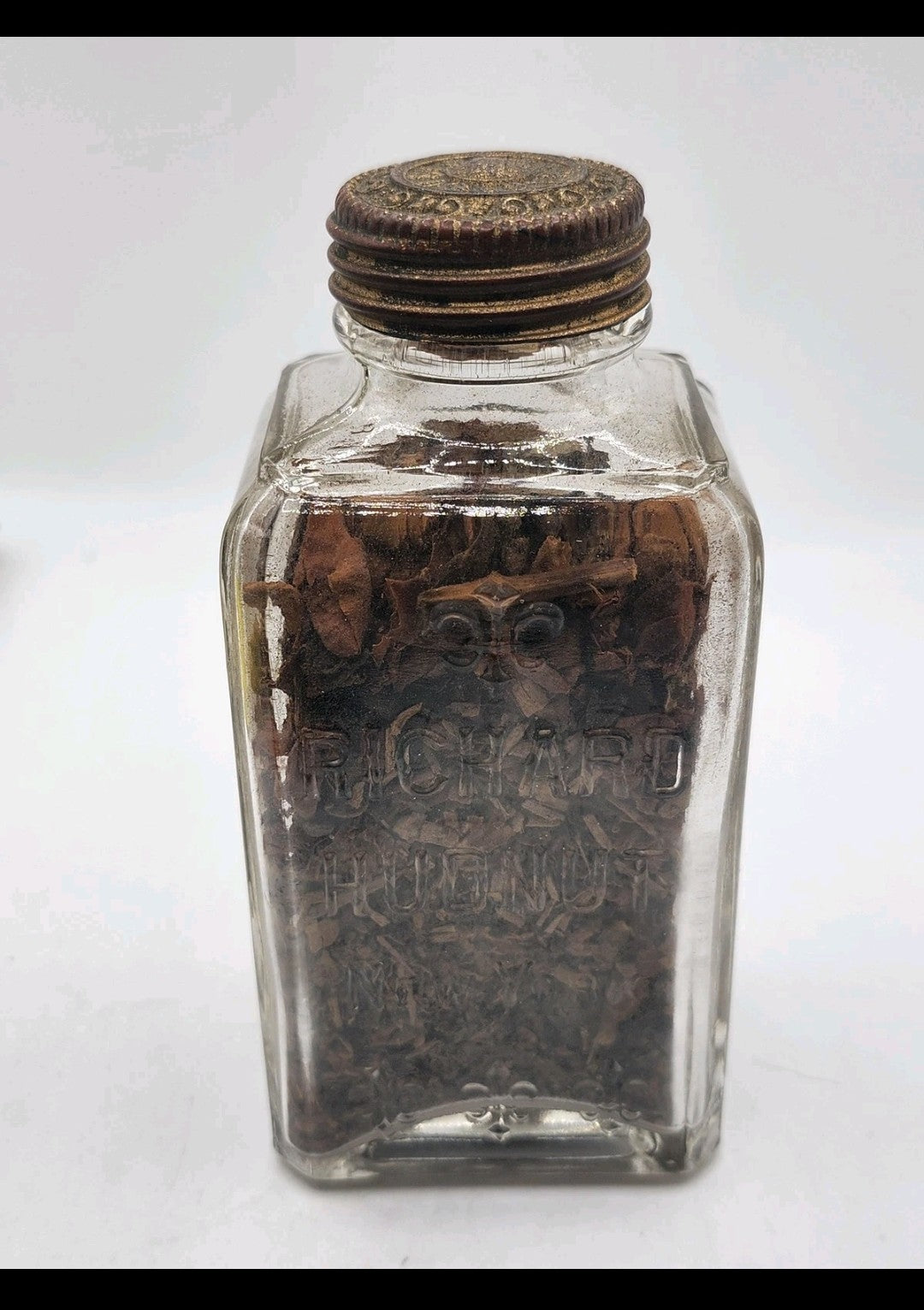 Vintage Richard Hudnut Tout Mon Jardin Potpourri Glass Bottle Vanity Decor