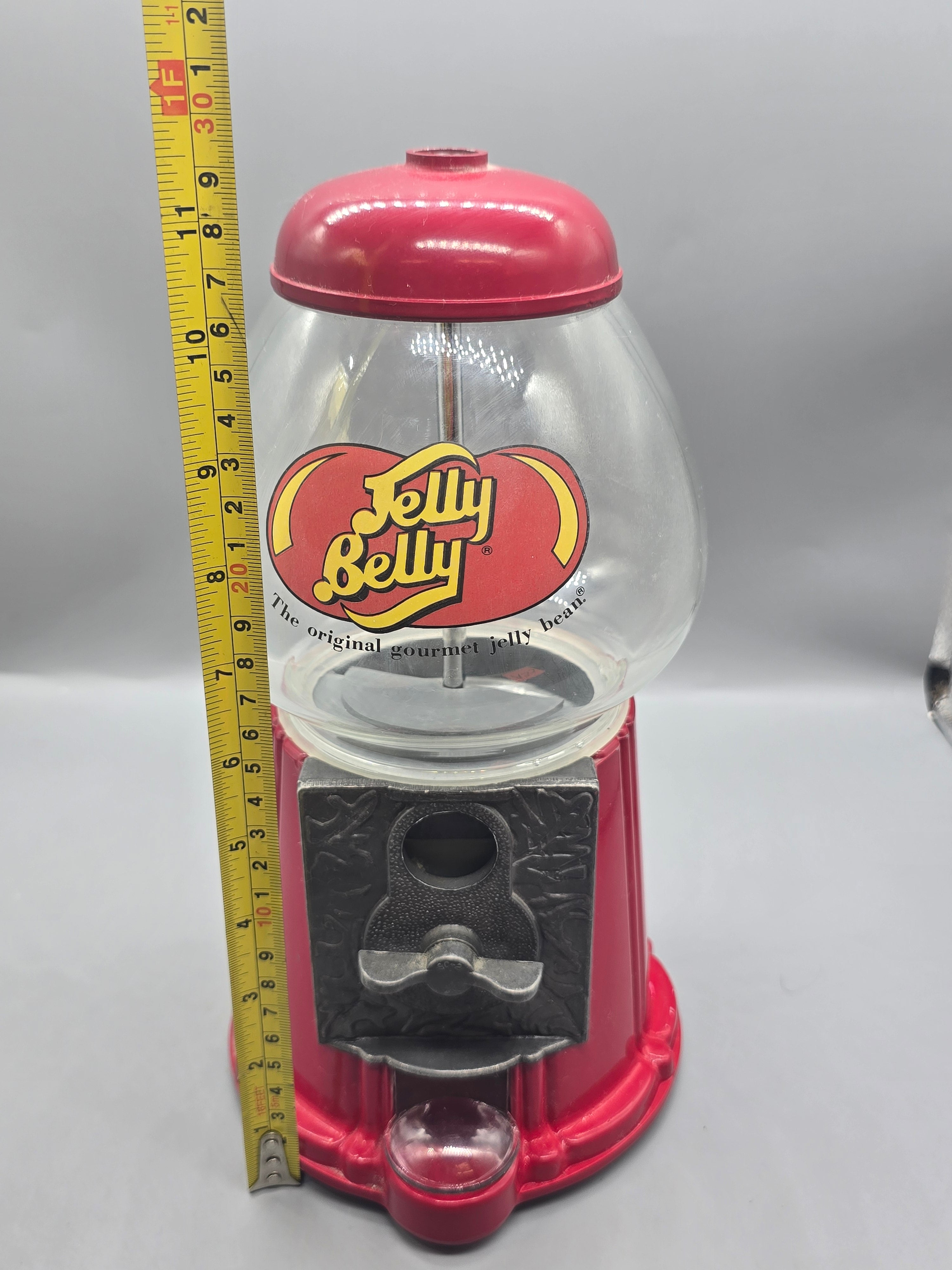 Jelly Belly Countertop Coin-Operated Style Candy & Jelly Bean Dispenser Machine Red