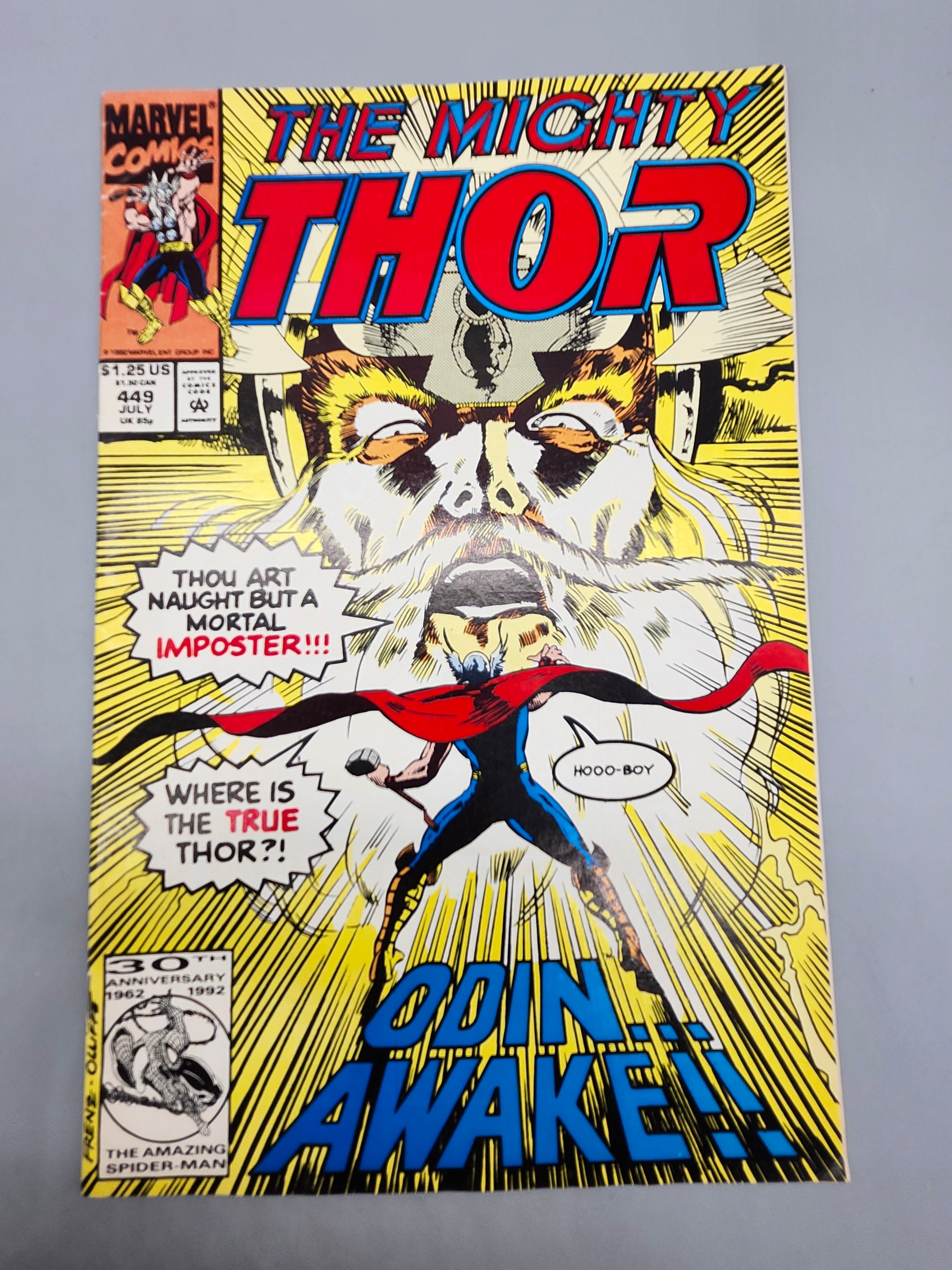 The Mighty Thor #449 Marvel Comics July 1992 – Odin Awakens