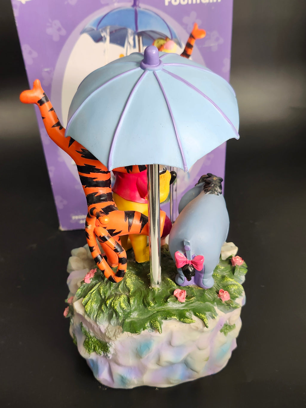 Disney Winnie the Pooh Musical Water Fountain Tigger Eeyore Piglet w/ Box