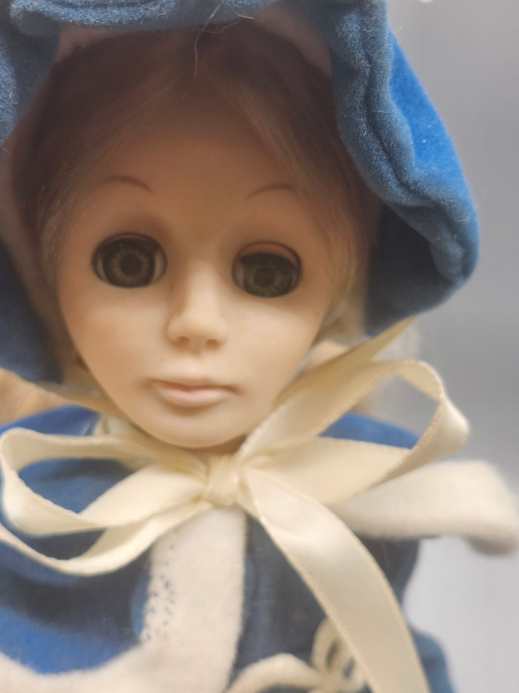 Vintage 1979 Janet Ice Skater Doll Blue Winter Outfit 11"
