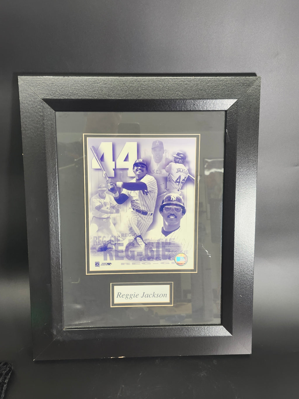 Reggie Jackson #44 New York Yankees MLB Framed Photo Collage 16x20