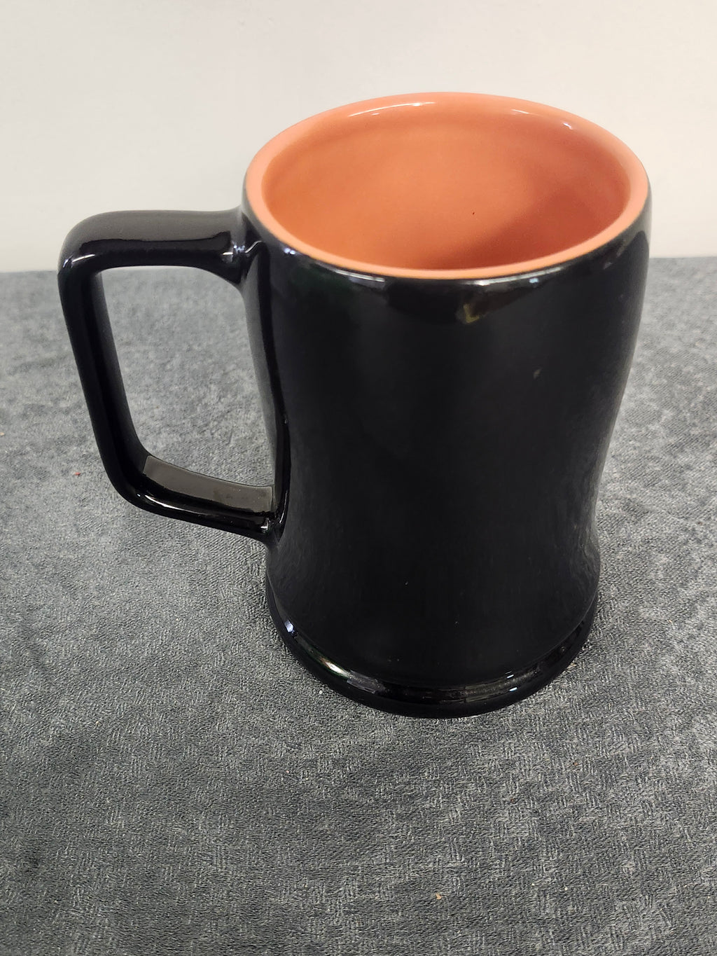 Harley-Davidson Eagle Black Ceramic Coffee Mug Orange Interior Licensed