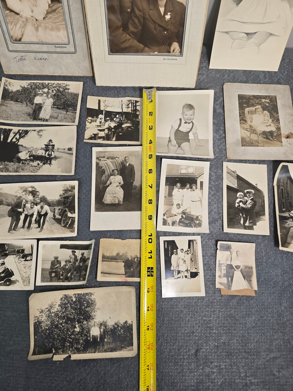 Lot of 22 Vintage Black & White Family Photographs Portraits Baby Photos Snapshots 1920s-1950s
