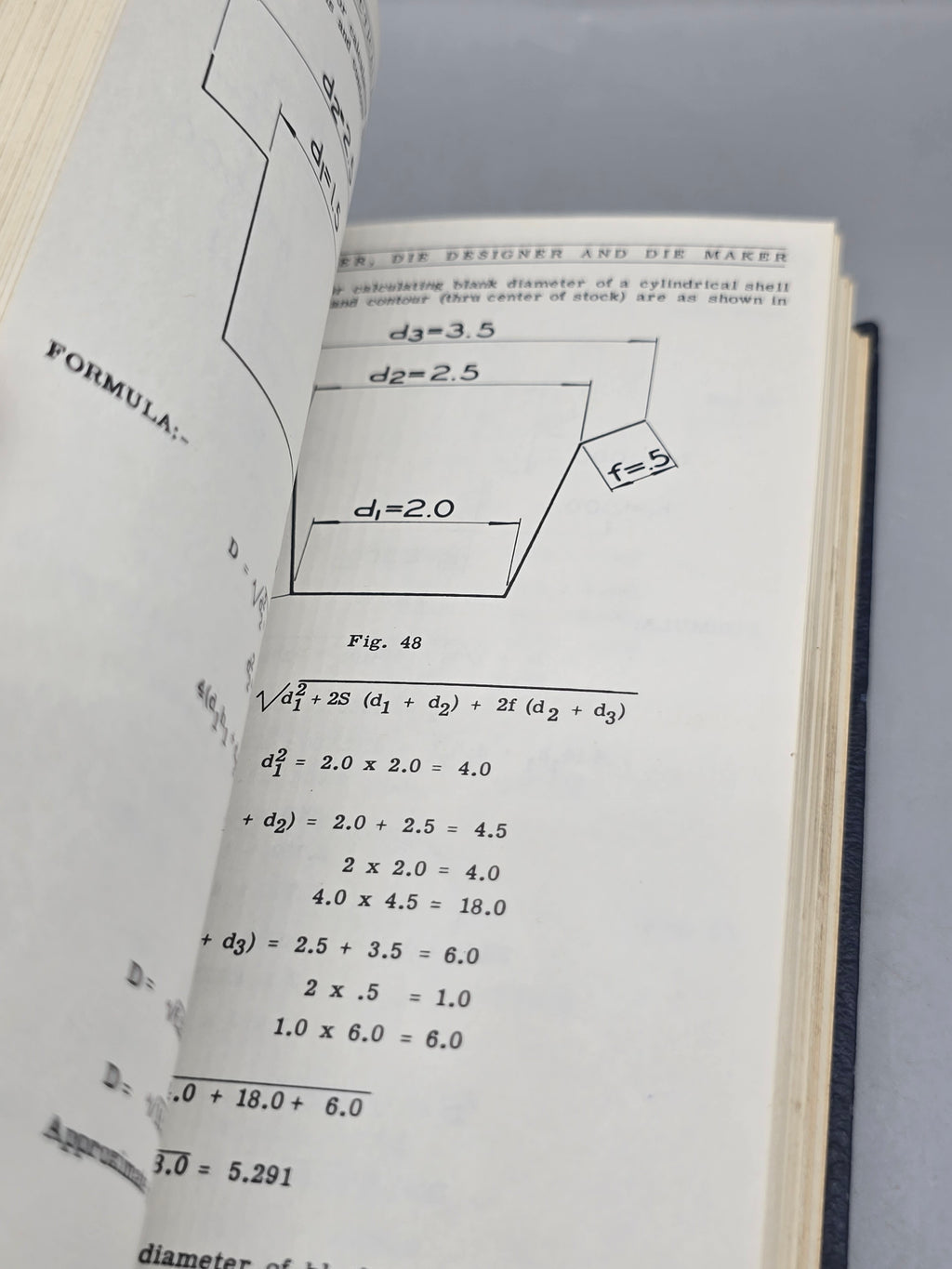 Vintage 1972 Condensed Practical Aids for Die Engineers & Die Makers book