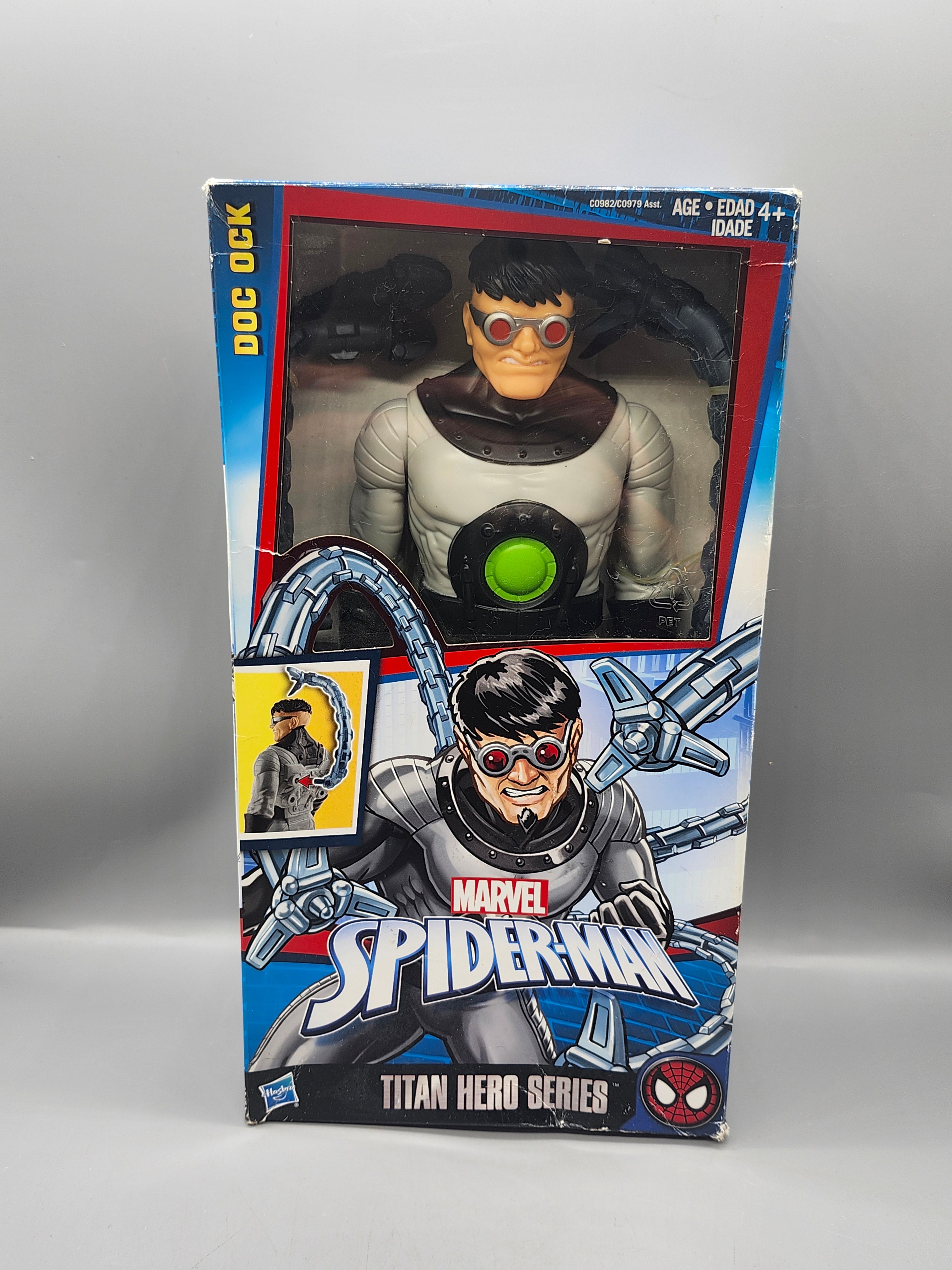 Marvel Spider-Man Titan Hero Series Doc Ock Figure Hasbro Boxed 12"