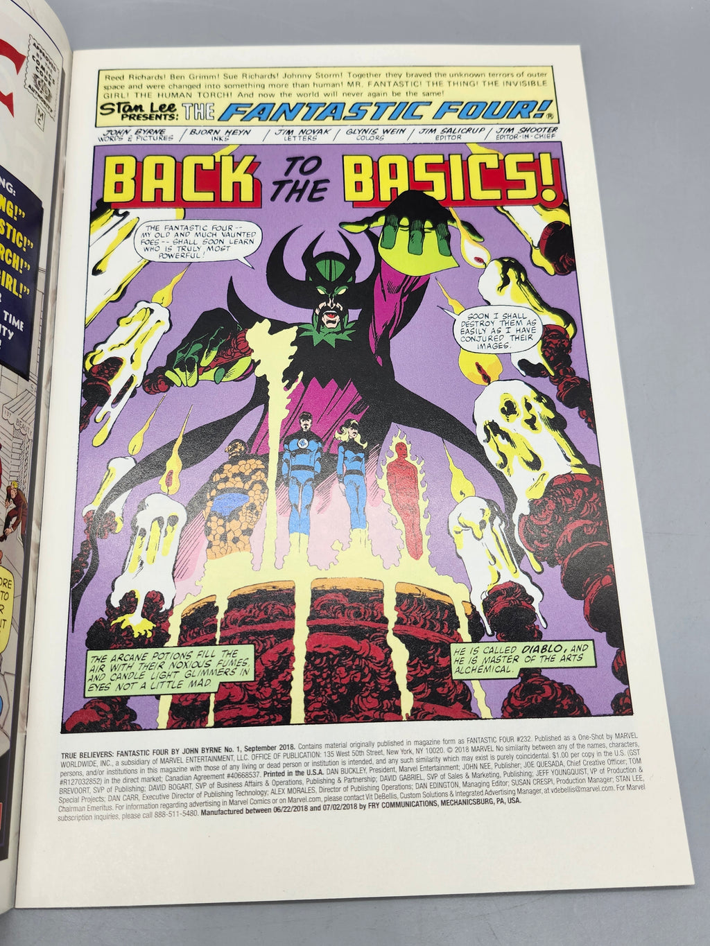 Marvel True Believers Fantastic Four #1 John Byrne 2018 Comic