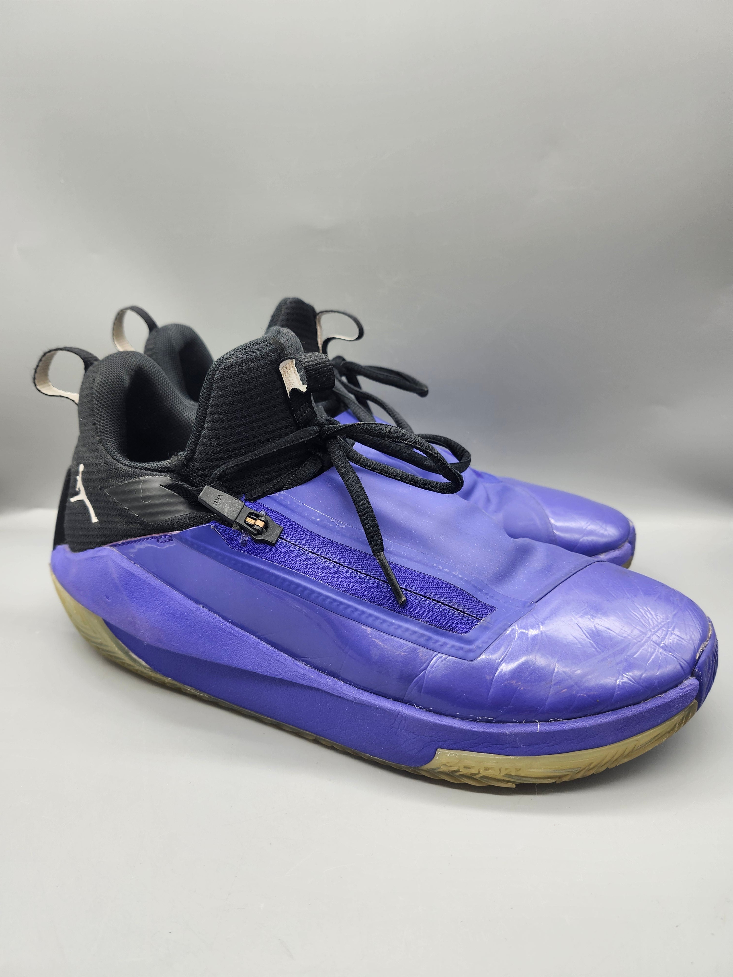 Nike Air Jordan Jumpman Hustle Purple Concord Black Basketball Shoes Men's Size 9