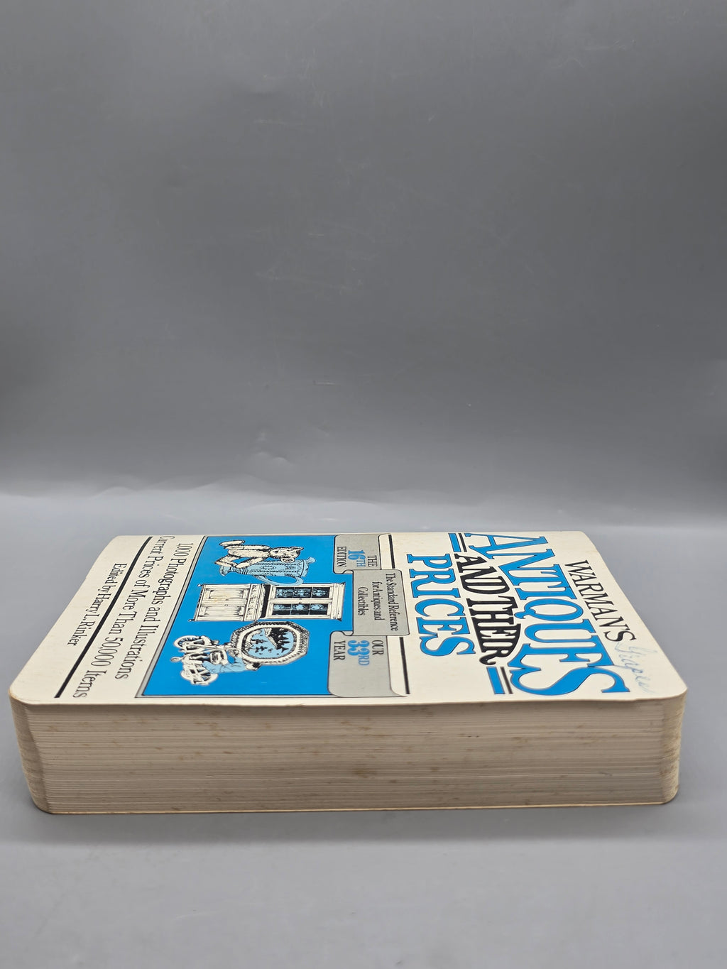 1982 Warman’s Antiques and Their Prices 16th Edition Harry L. Rinker