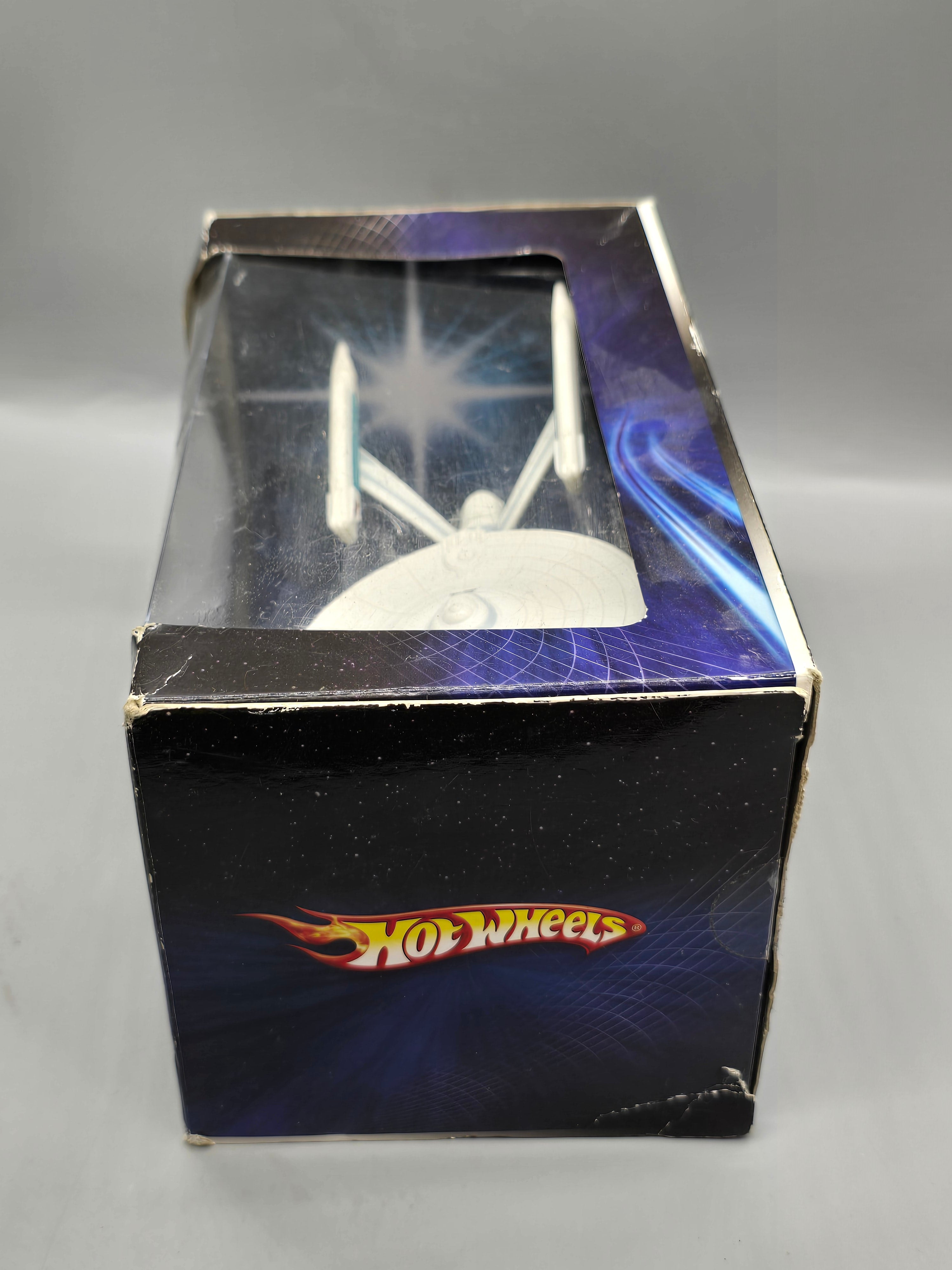 Hot Wheels Star Trek U.S.S. Enterprise NCC-1701-A Die-Cast Metal Ship w/ Display Stand