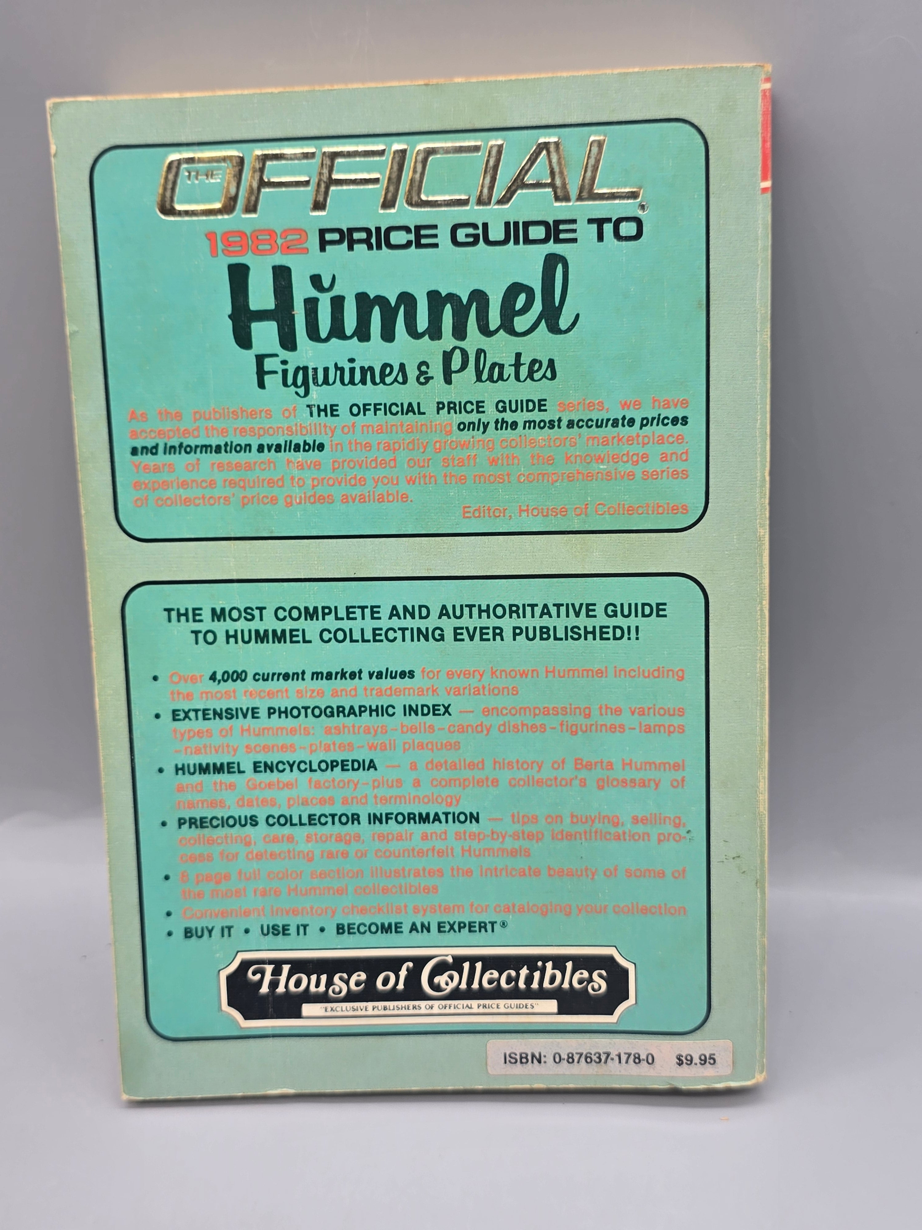 1982 Official Price Guide to Hummel Figurines & Plates 2nd Edition