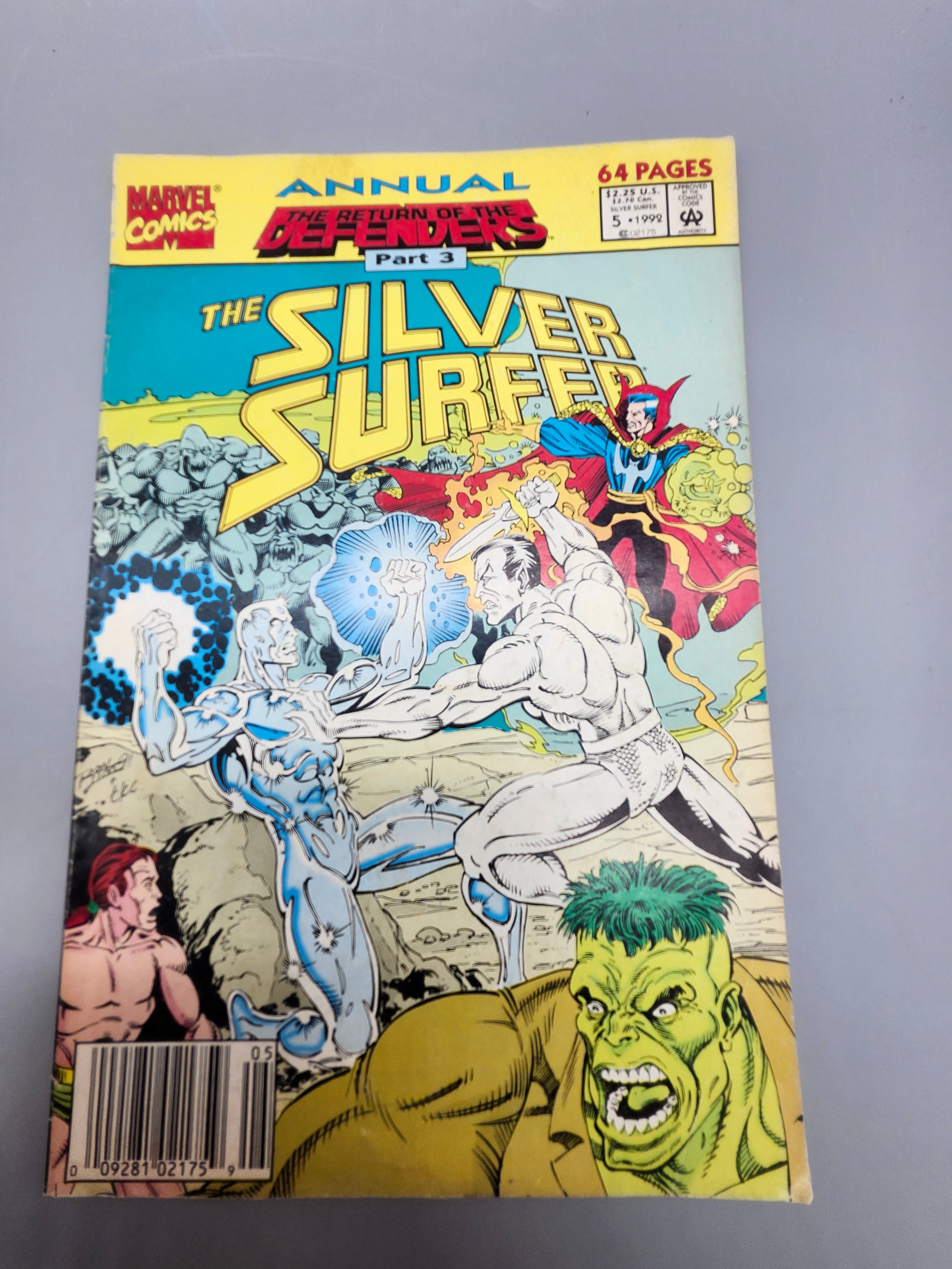 Silver Surfer Annual #5 Marvel Comics 1992 Return of the Defenders