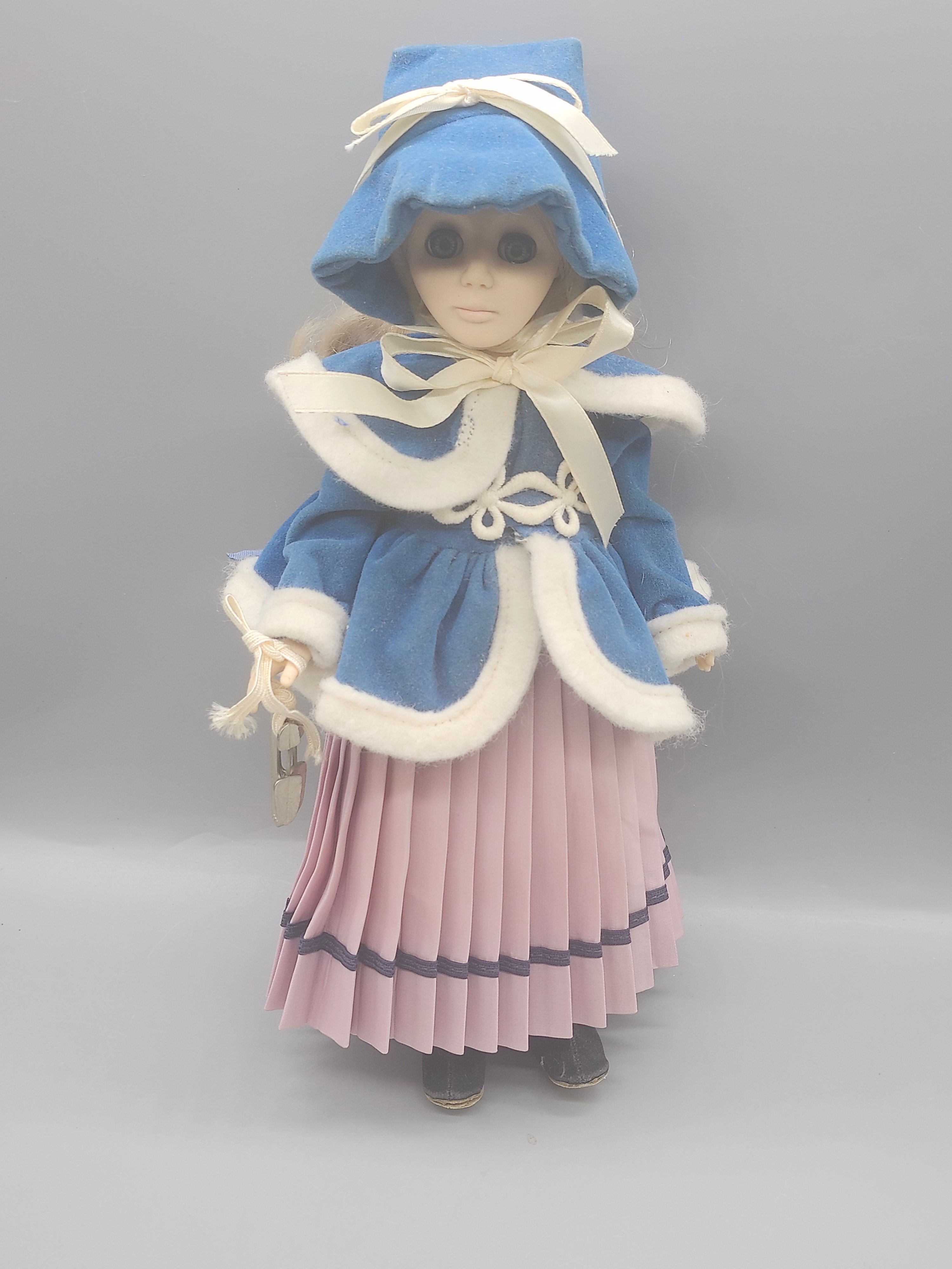 Vintage 1979 Janet Ice Skater Doll Blue Winter Outfit 11"