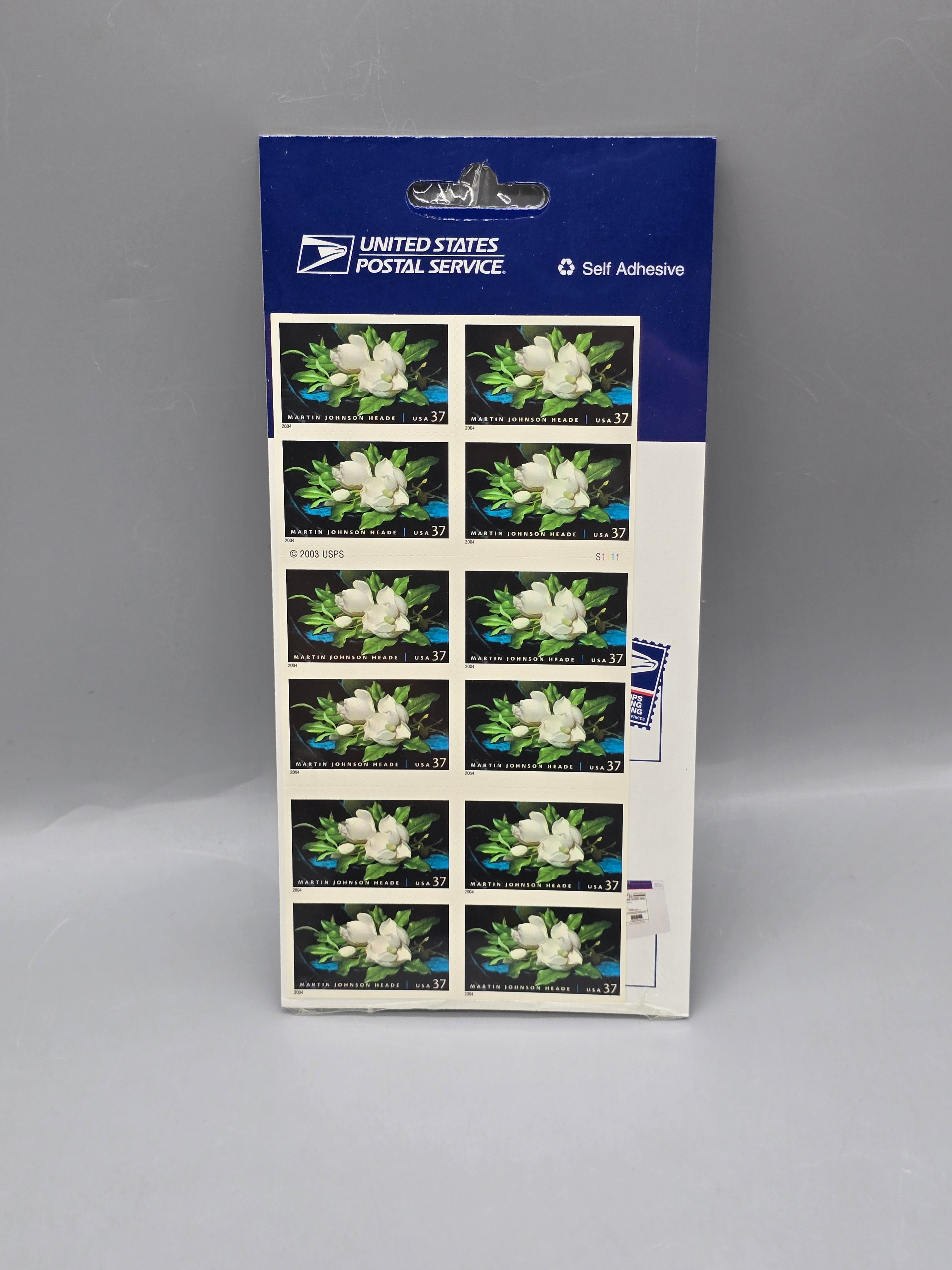 USPS 37¢ American Treasures Martin Johnson Heade Magnolia Booklet of 10 Self-Adhesive Stamps Sealed