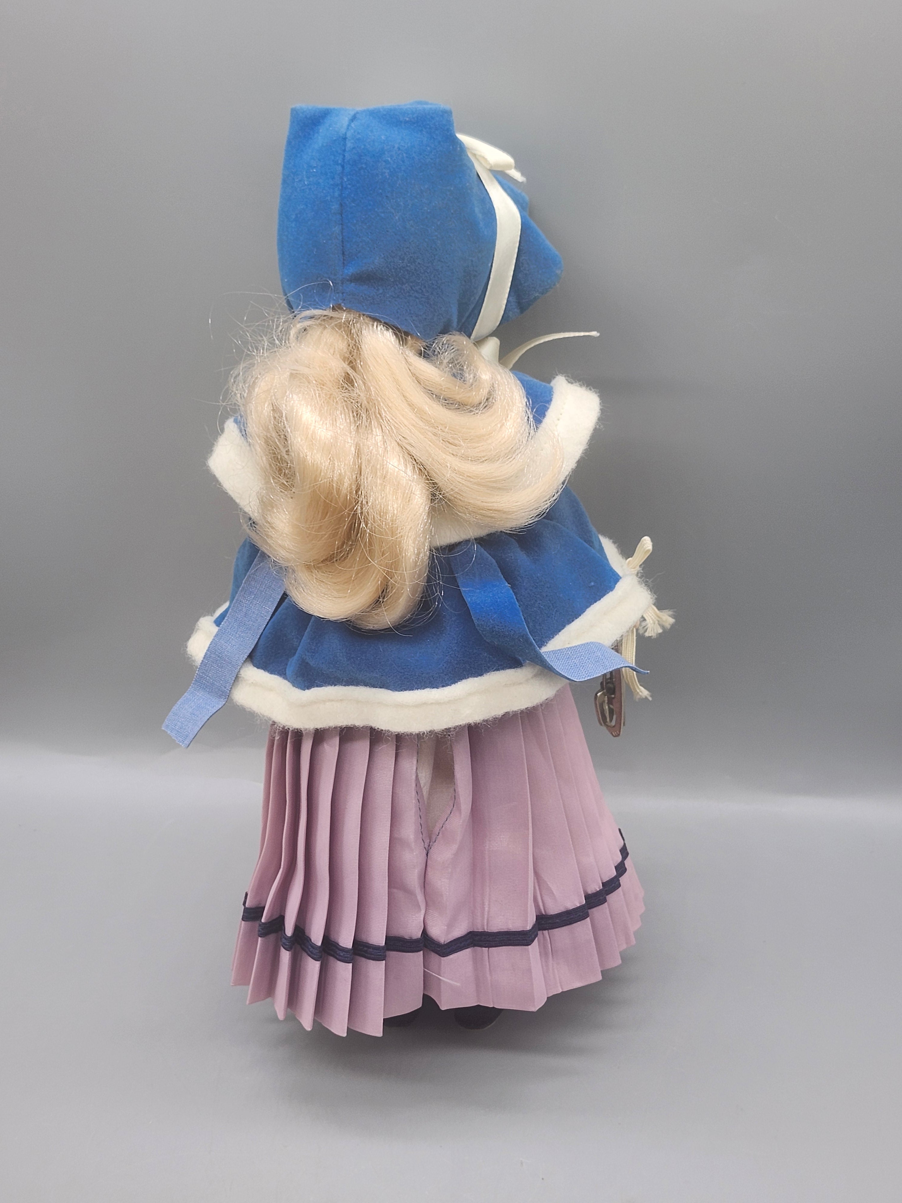 Vintage 1979 Janet Ice Skater Doll Blue Winter Outfit 11"