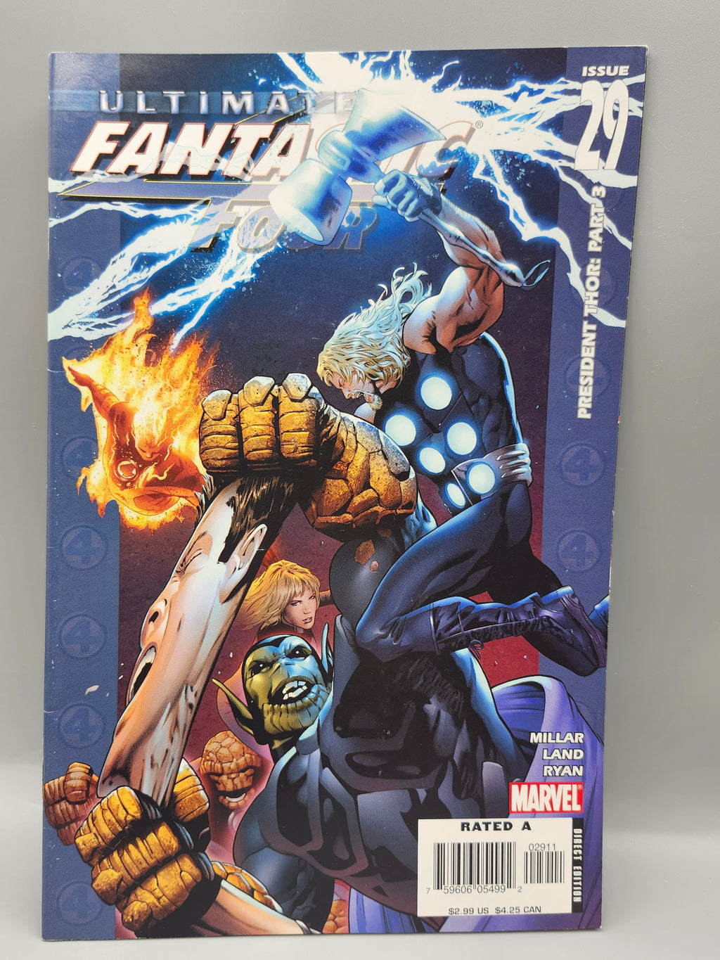 Ultimate Fantastic Four #29 Marvel Comics 2006 President Thor Part 3