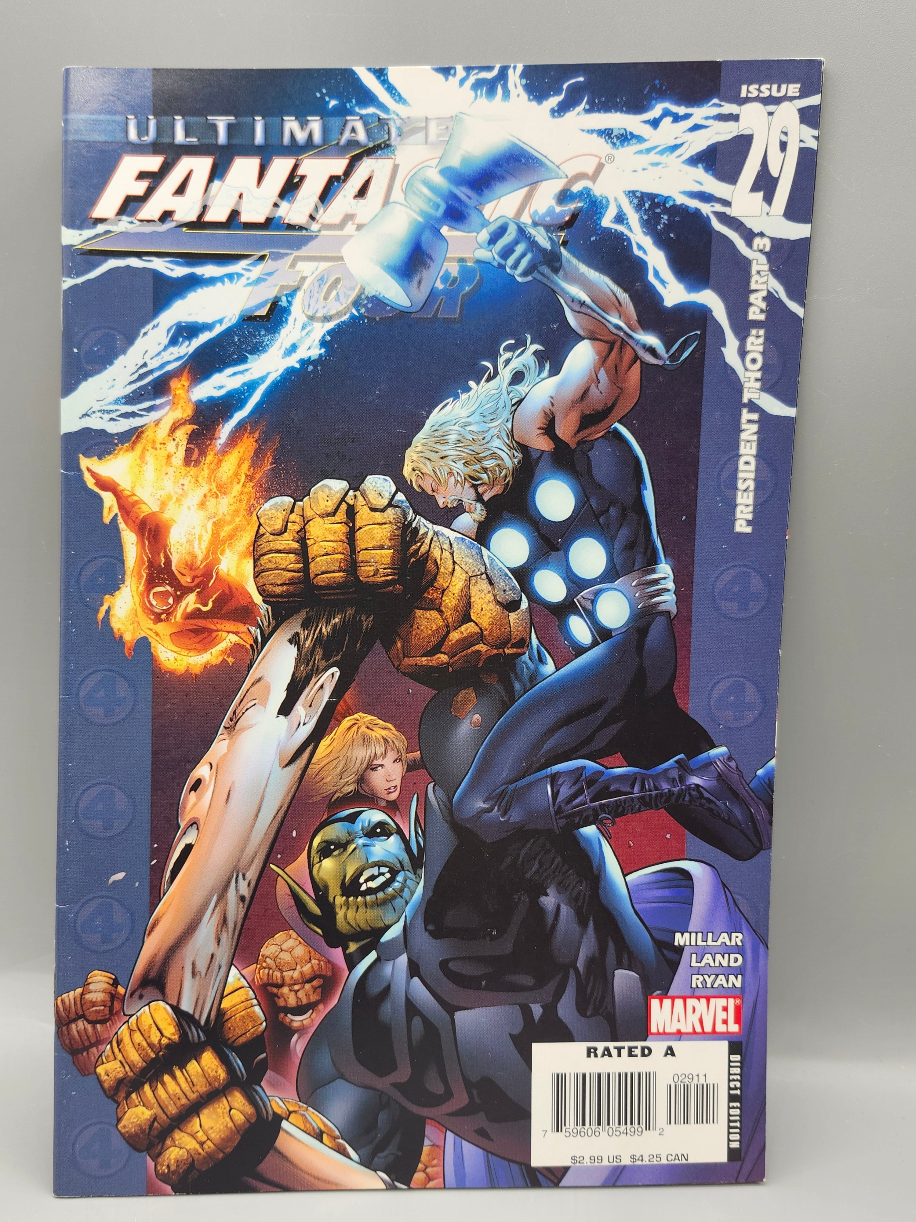 Ultimate Fantastic Four #29 Marvel Comics 2006 President Thor Part 3