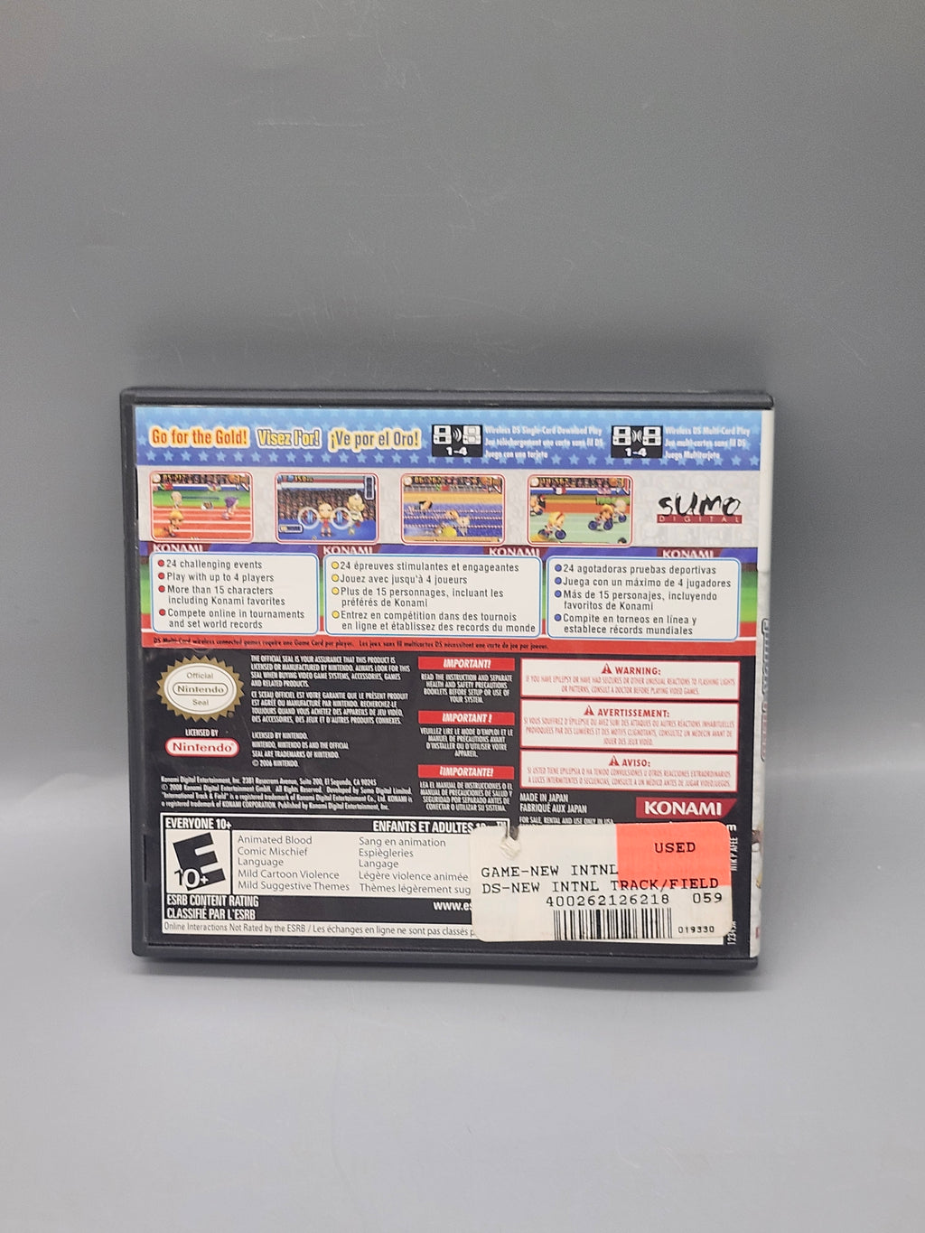 New International Track & Field Nintendo DS CIB Tested Complete Konami