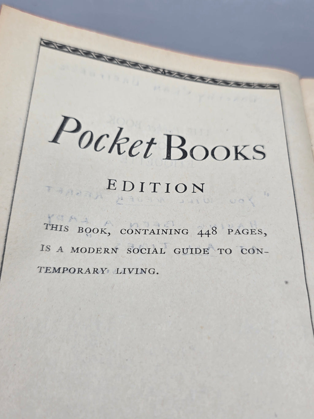 1949 1st Printing Margery Wilson’s Pocket Book of Etiquette Vintage Guide
