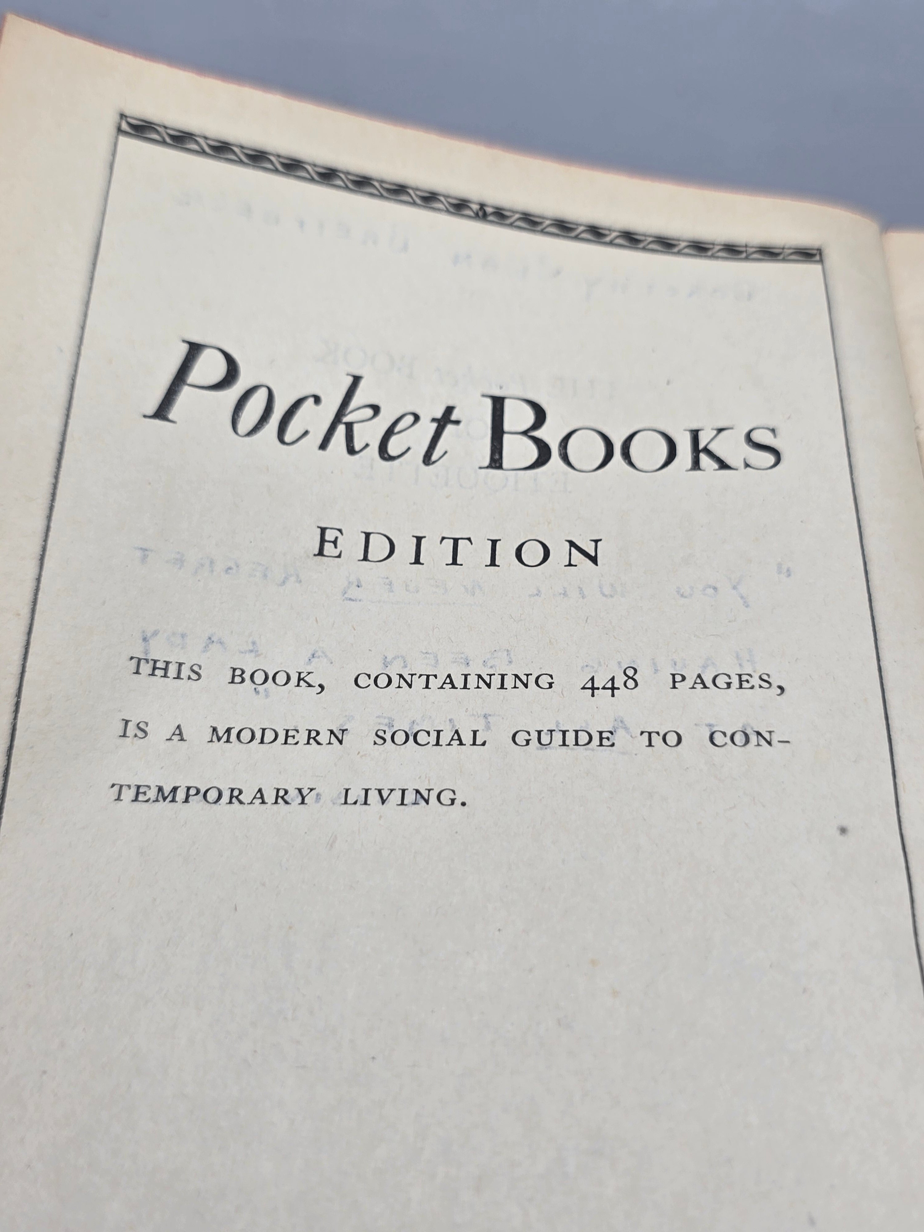 1949 1st Printing Margery Wilson’s Pocket Book of Etiquette Vintage Guide