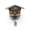 Rare Vintage German Black Forest Chalet Cuckoo Clock w/ Swinging Couple, Bells & Key – Untested