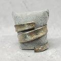 Vintage Silver Tone Floral Wrap Cuff Bracelet Etched Adjustable Boho Bracelet