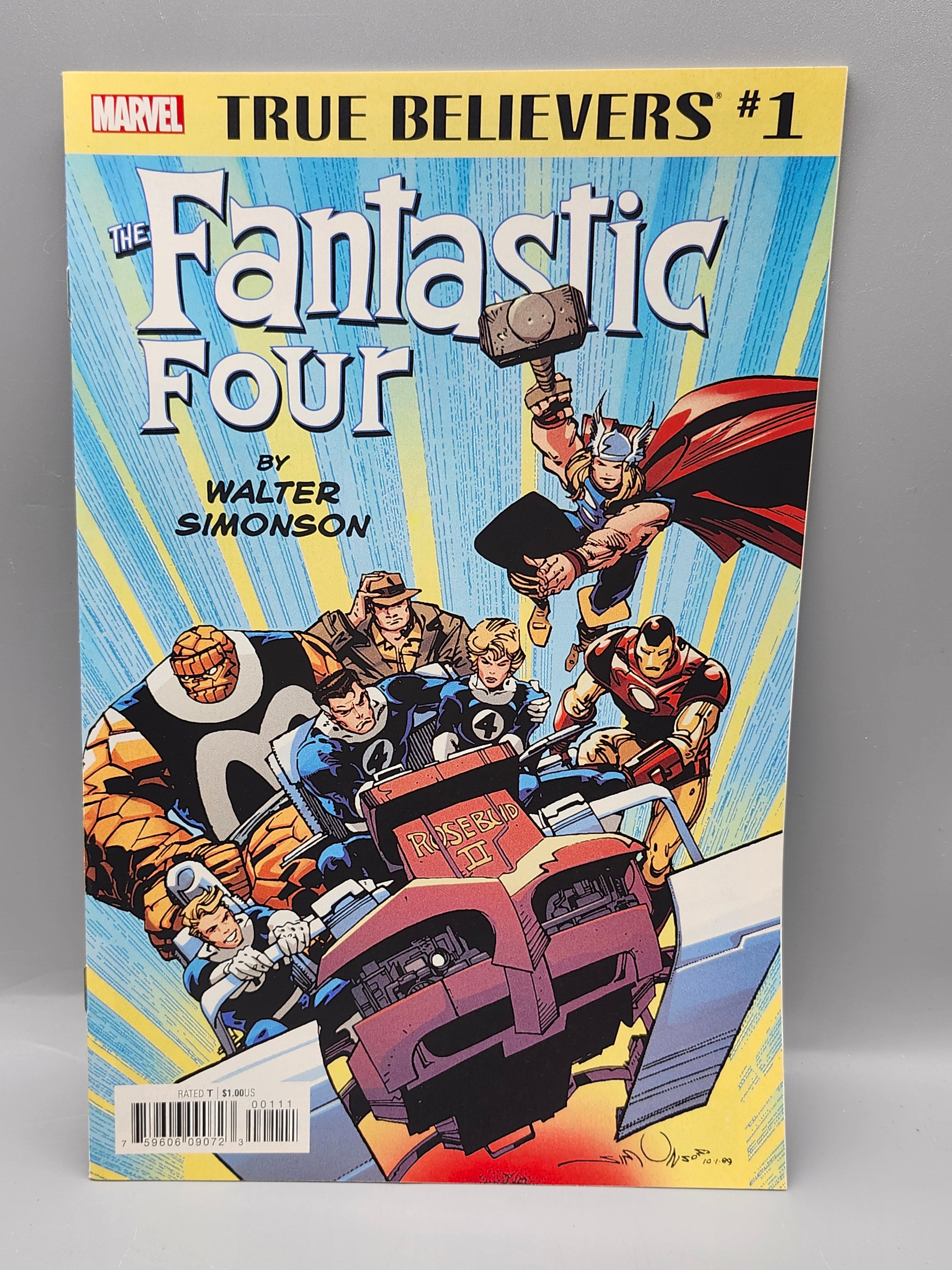 Marvel True Believers Fantastic Four #1 Walter Simonson 2018 Comic
