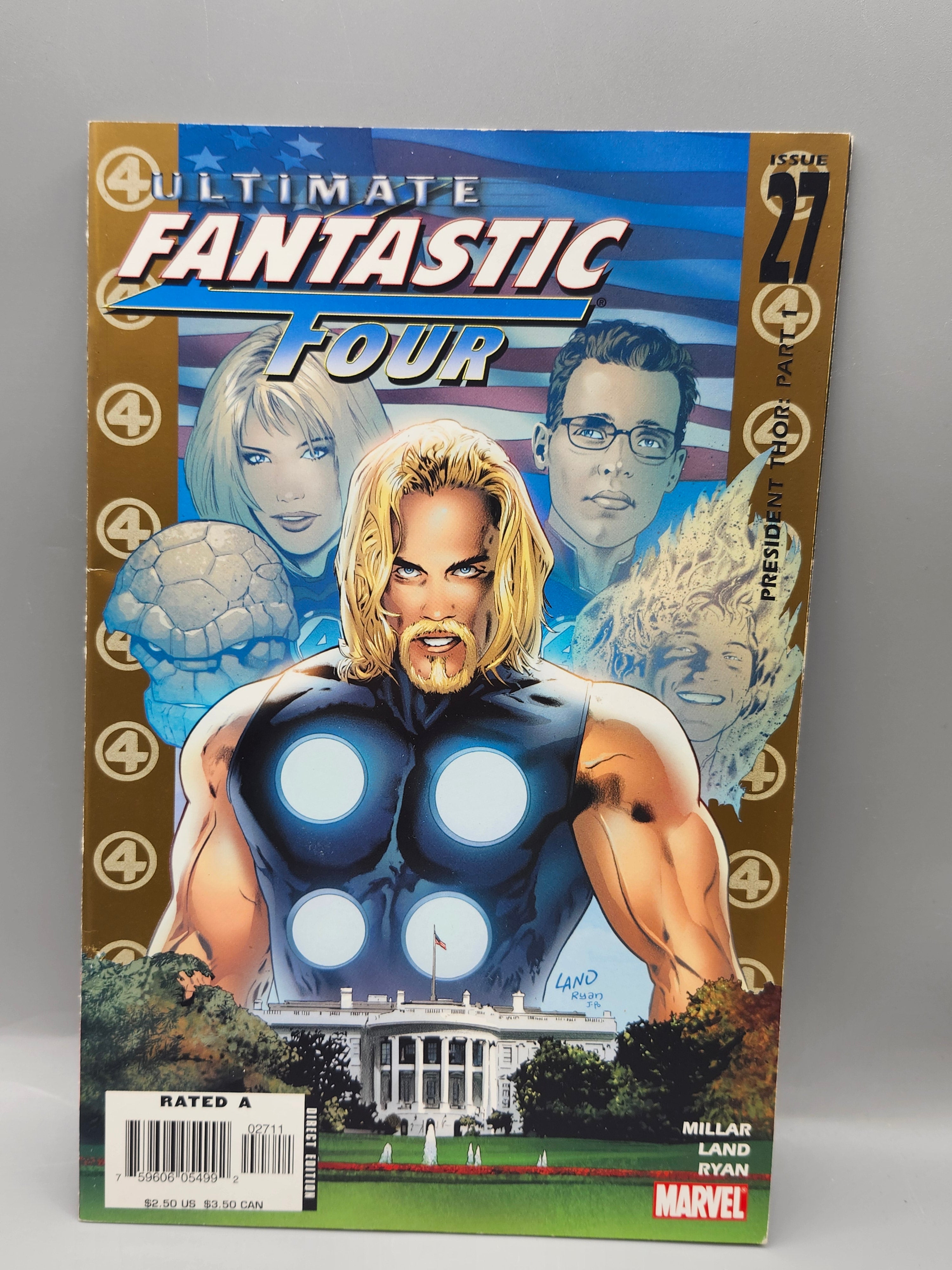 Ultimate Fantastic Four #28 Marvel Comics 2006 President Thor Part 2