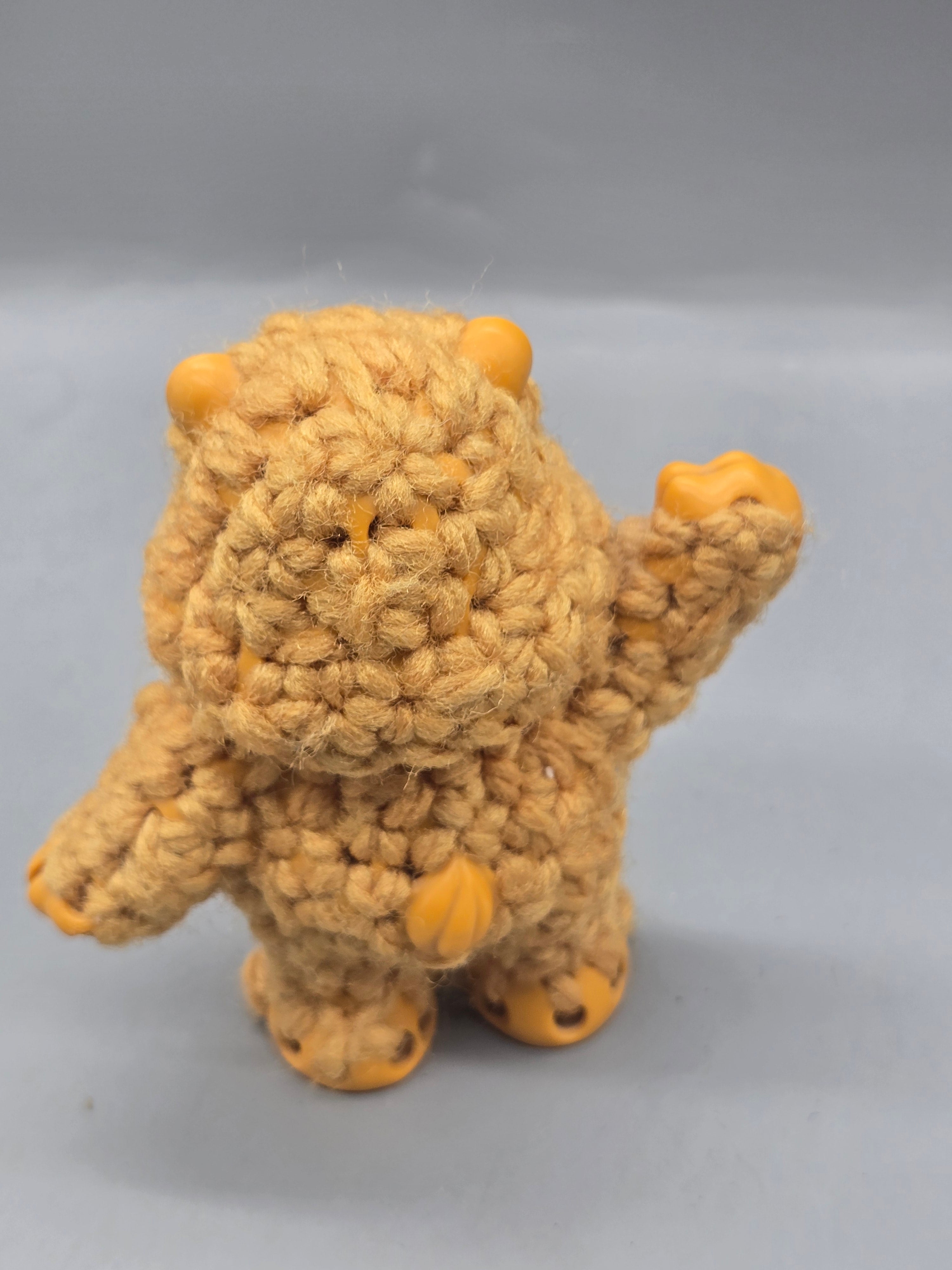 Vintage 1983 Kenner Care Bears Tenderheart Bear Poseable Fuzzy Figure American Greetings