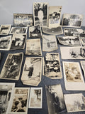 Vintage Antique Black & White Snapshot Photo Lot 25+ Original Family Photos Navy Niagara Falls Early 1900s