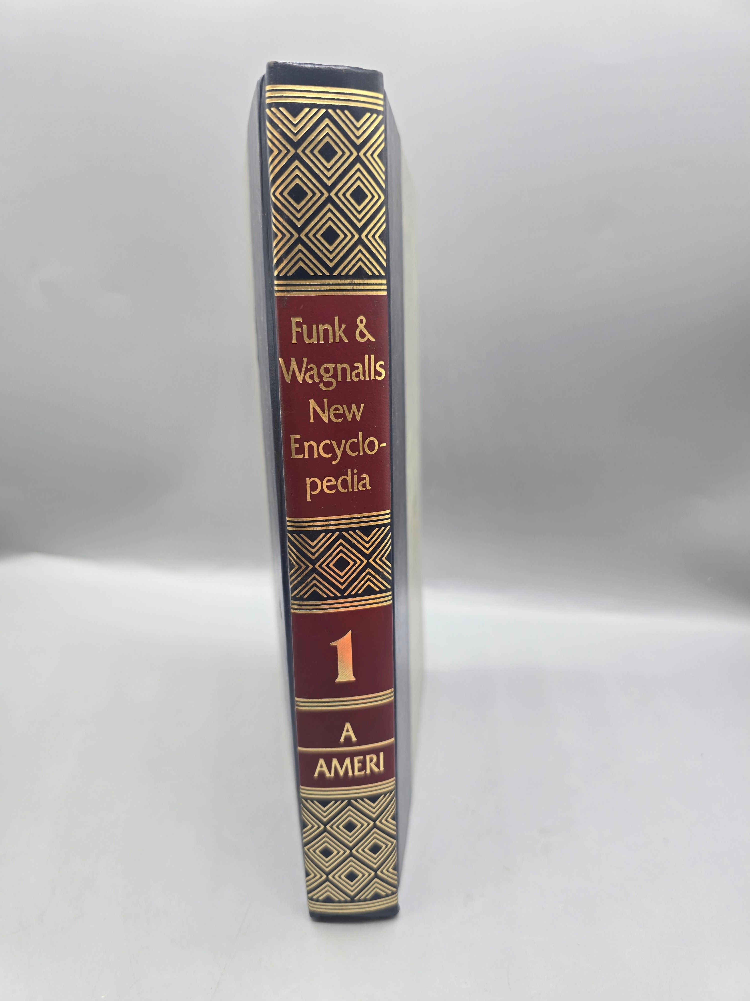 Funk & Wagnalls New Encyclopedia Vintage Hardcover Volume w/ Original Brochure