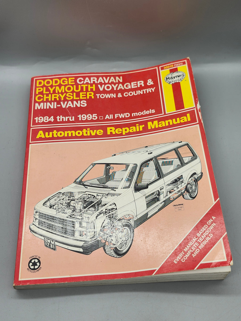 Haynes Dodge Caravan Plymouth Voyager Repair Manual 1984-1995 FWD 30010