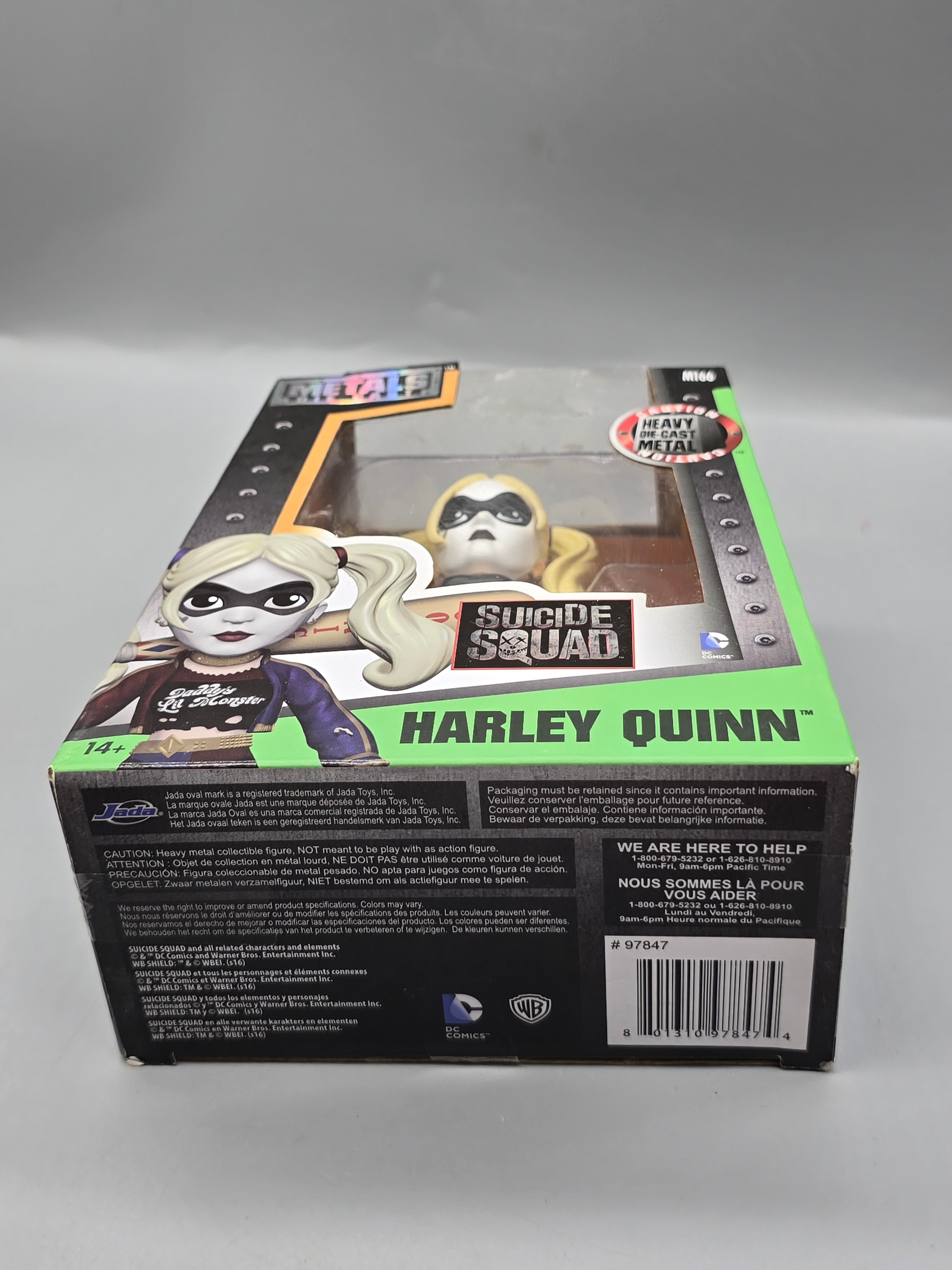 Jada Metals Die Cast Harley Quinn M166 Suicide Squad 4" Figure w/ Box DC Comics