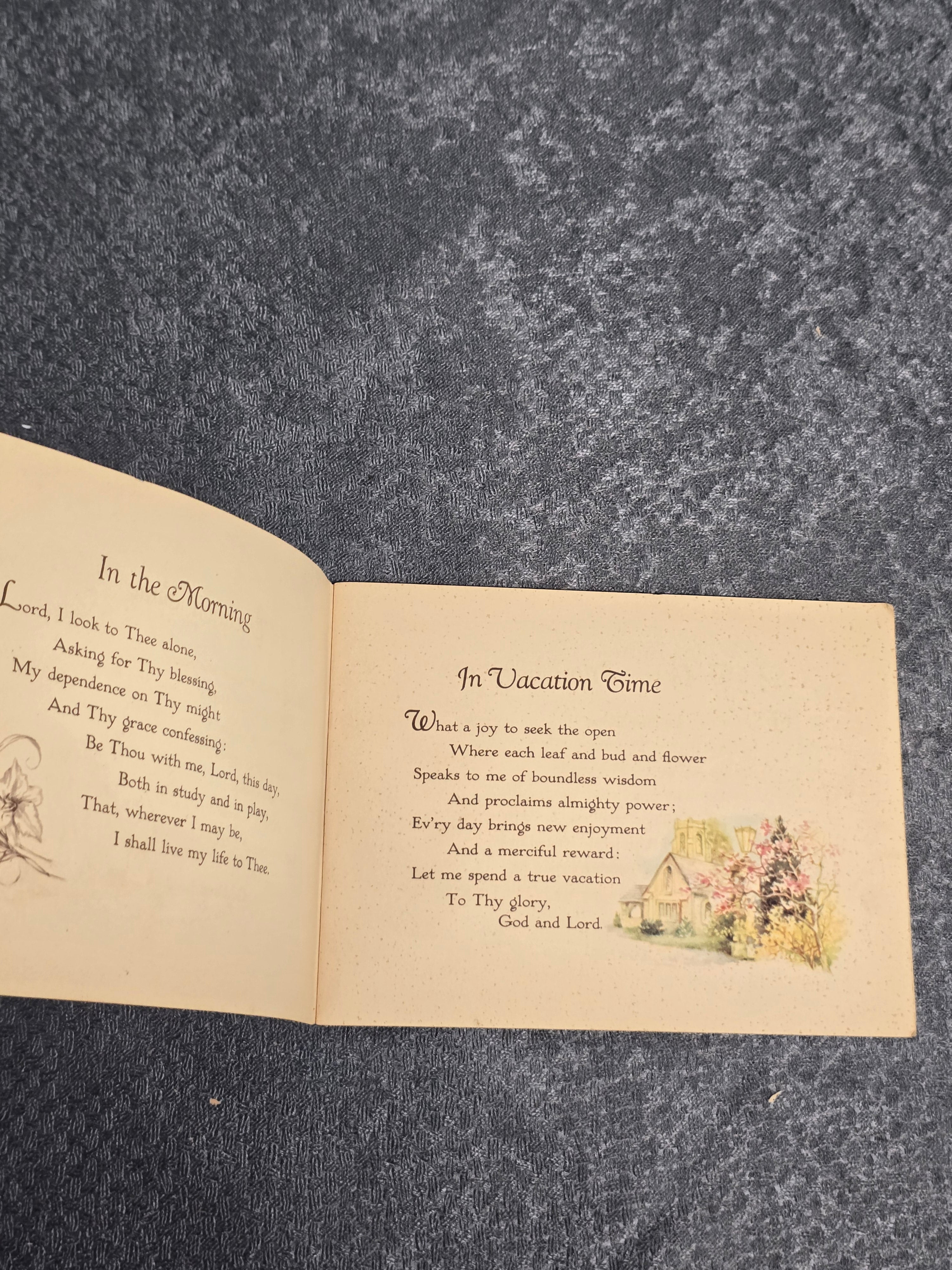 Vintage Children's Prayers Booklet 1942 Christ Lutheran Sunday School Religious Book