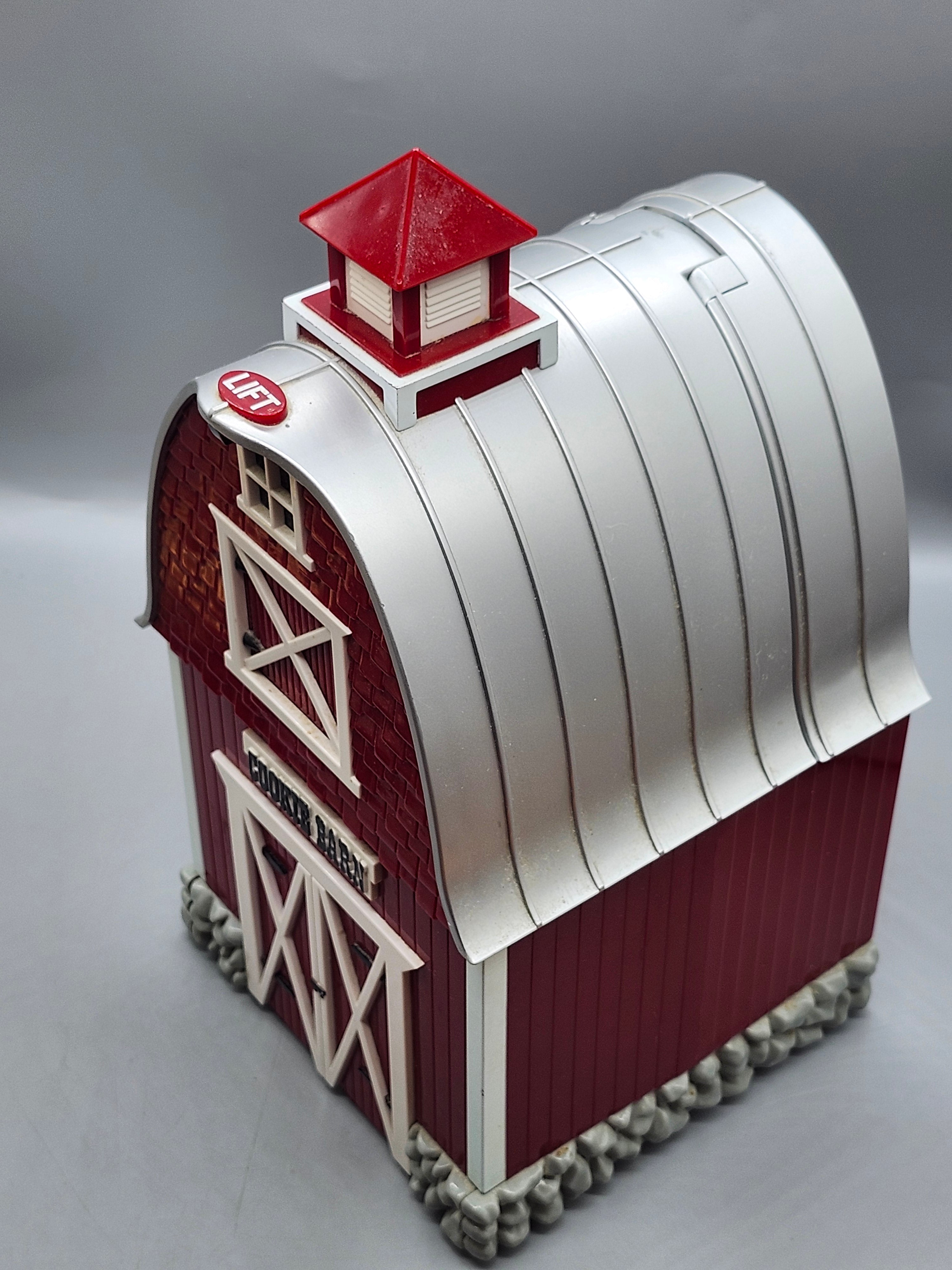 Vintage 2000 Barn Cookie Jar Plays Green Acres Theme Song Tested Works 12"