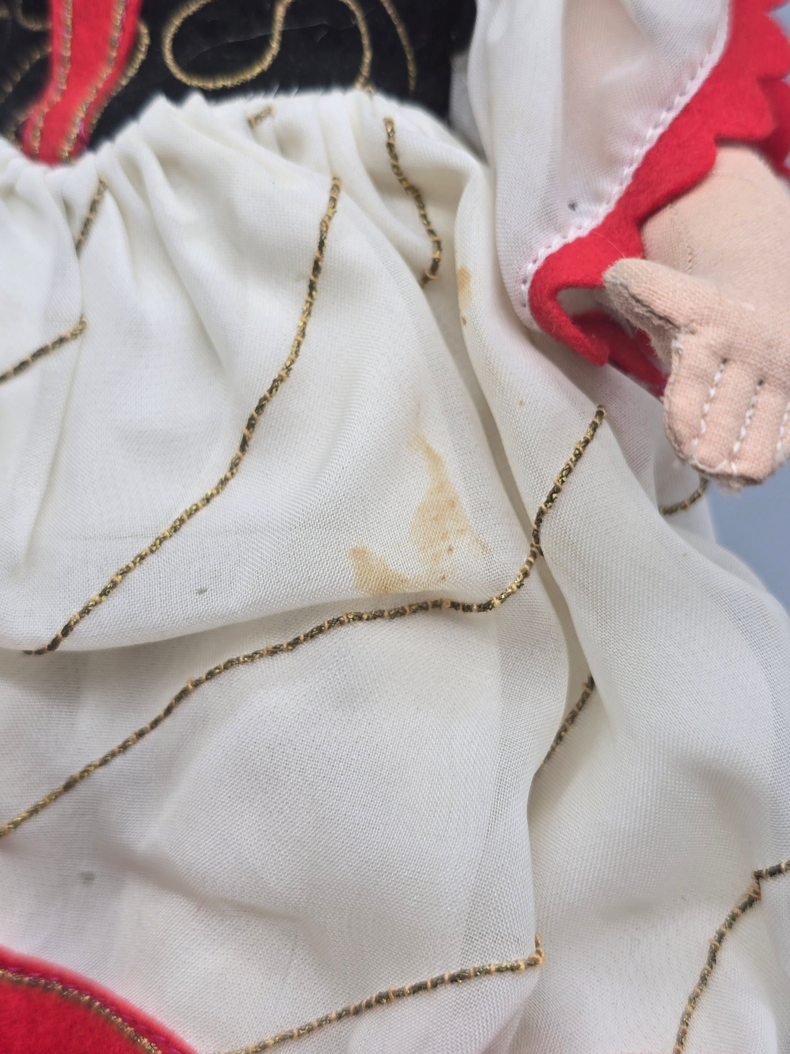 Vintage 10" Magis Roma Italian Souvenir Doll Folk Costume w/ Original Tag Blonde Cloth Doll