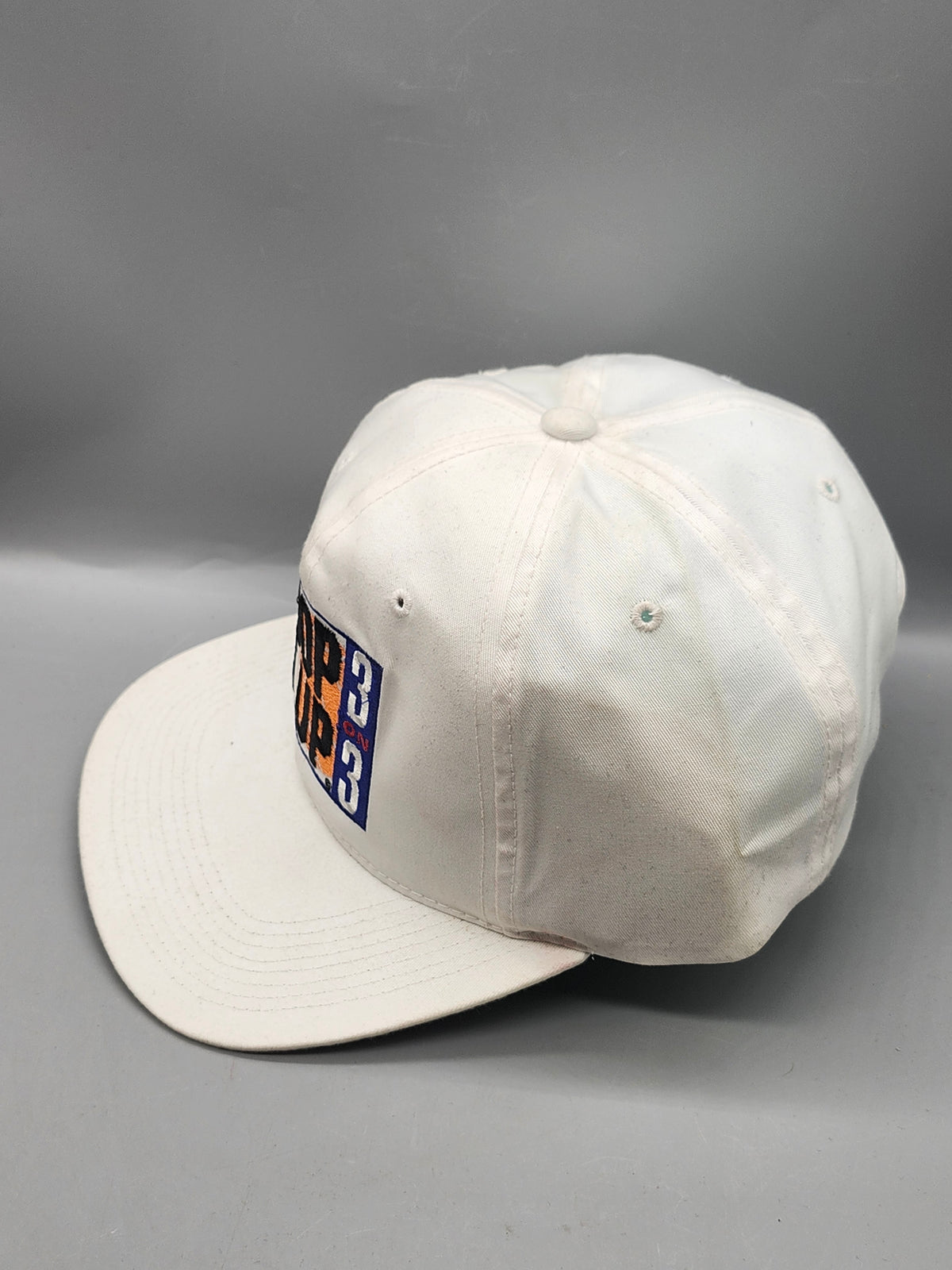 Vintage Hoop It Up 3 on 3 Snapback Hat Sports Specialties White Cap USA