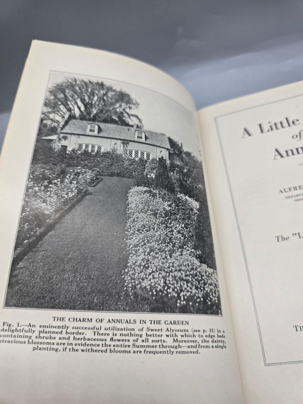 Antique 1925 A Little Book of Annuals – Alfred C. Hottes Hardcover
