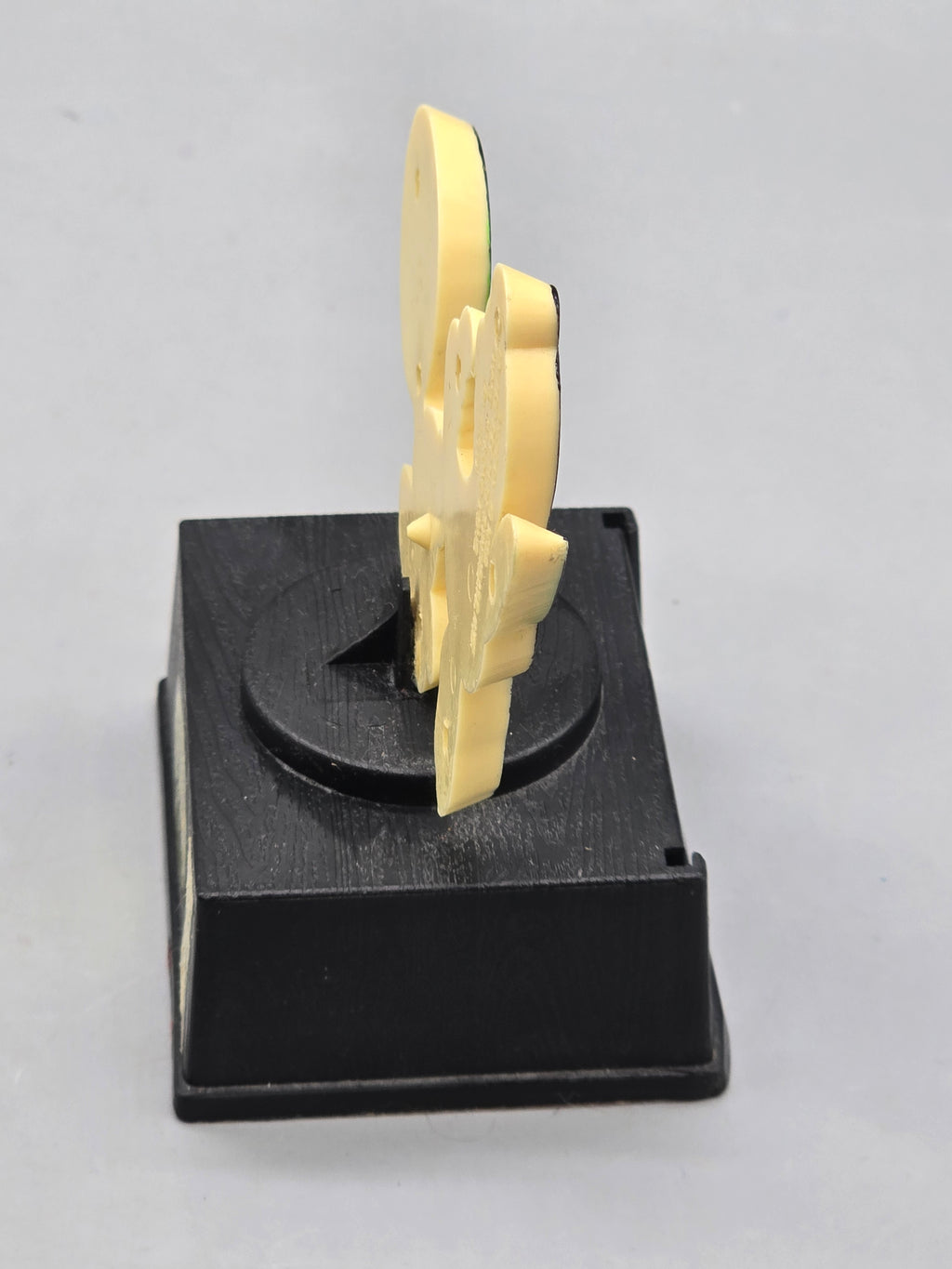 Vintage 1958 Snoopy Tennis Trophy Figurine Peanuts Award Statue on Black Base