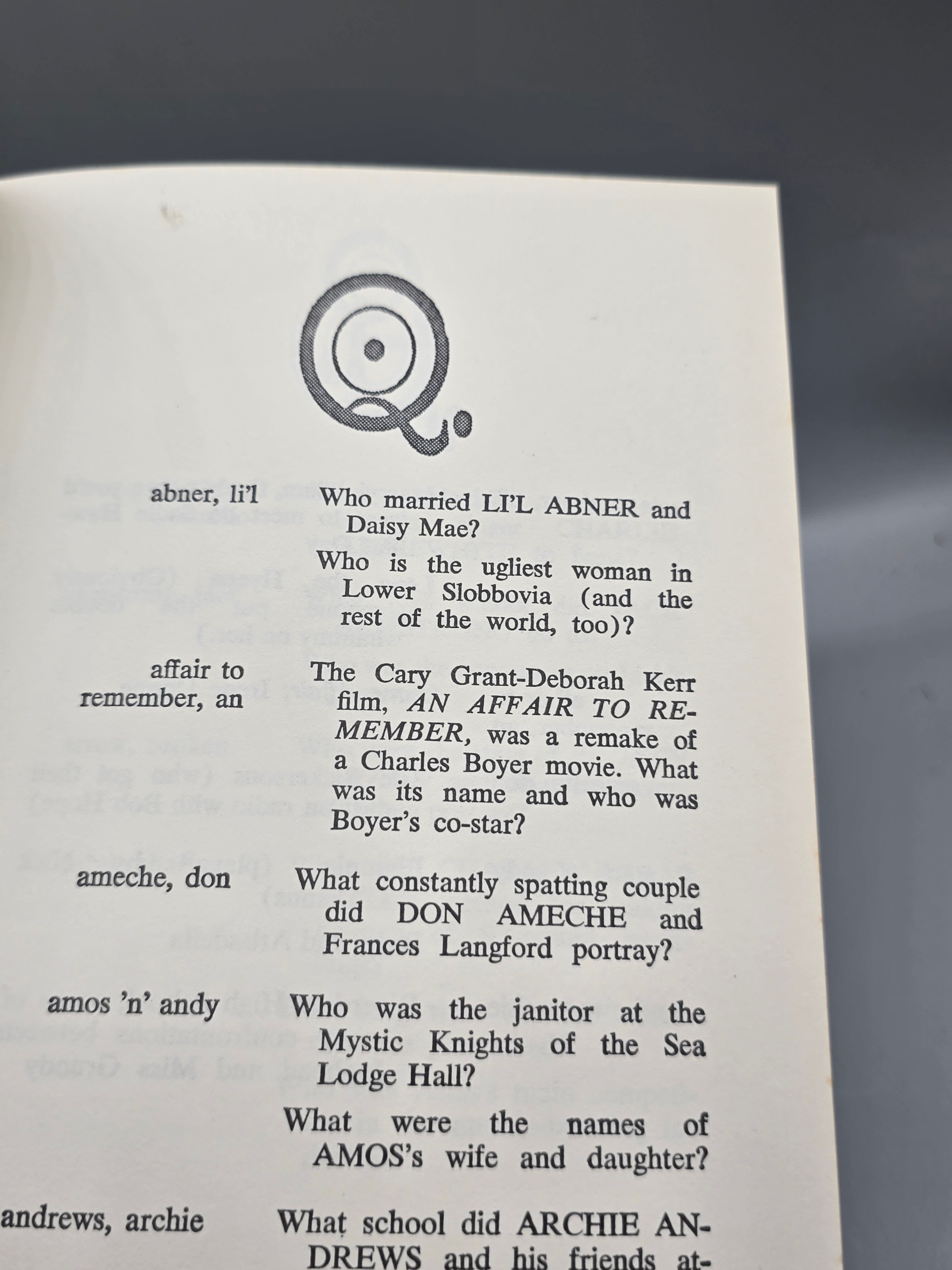 1966 Trivia & More Trivia by Carlinsky & Goodgold Vintage Nostalgia Book