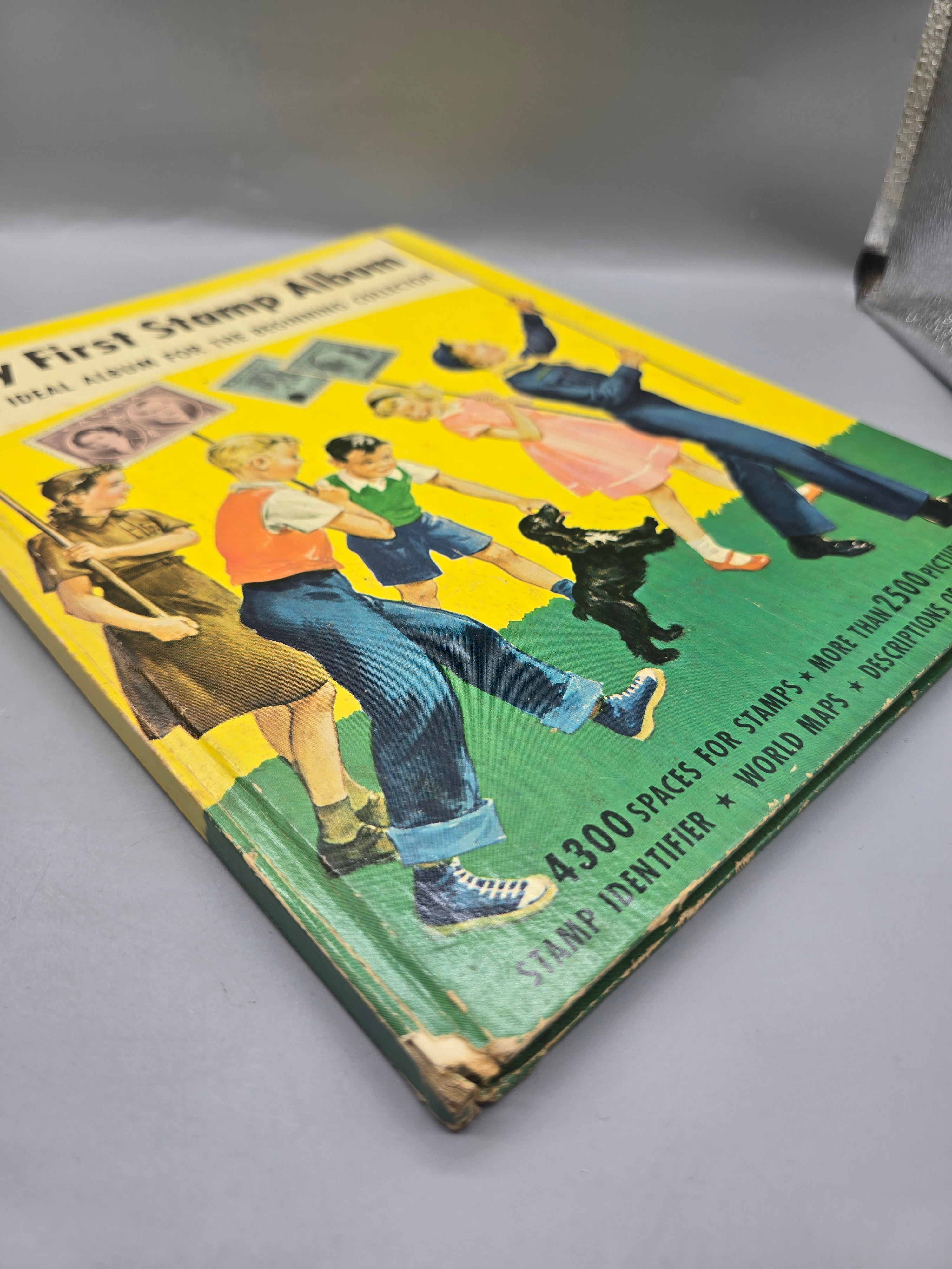 1962 My First Stamp Album Minkus Publications Vintage Stamp Collector Book