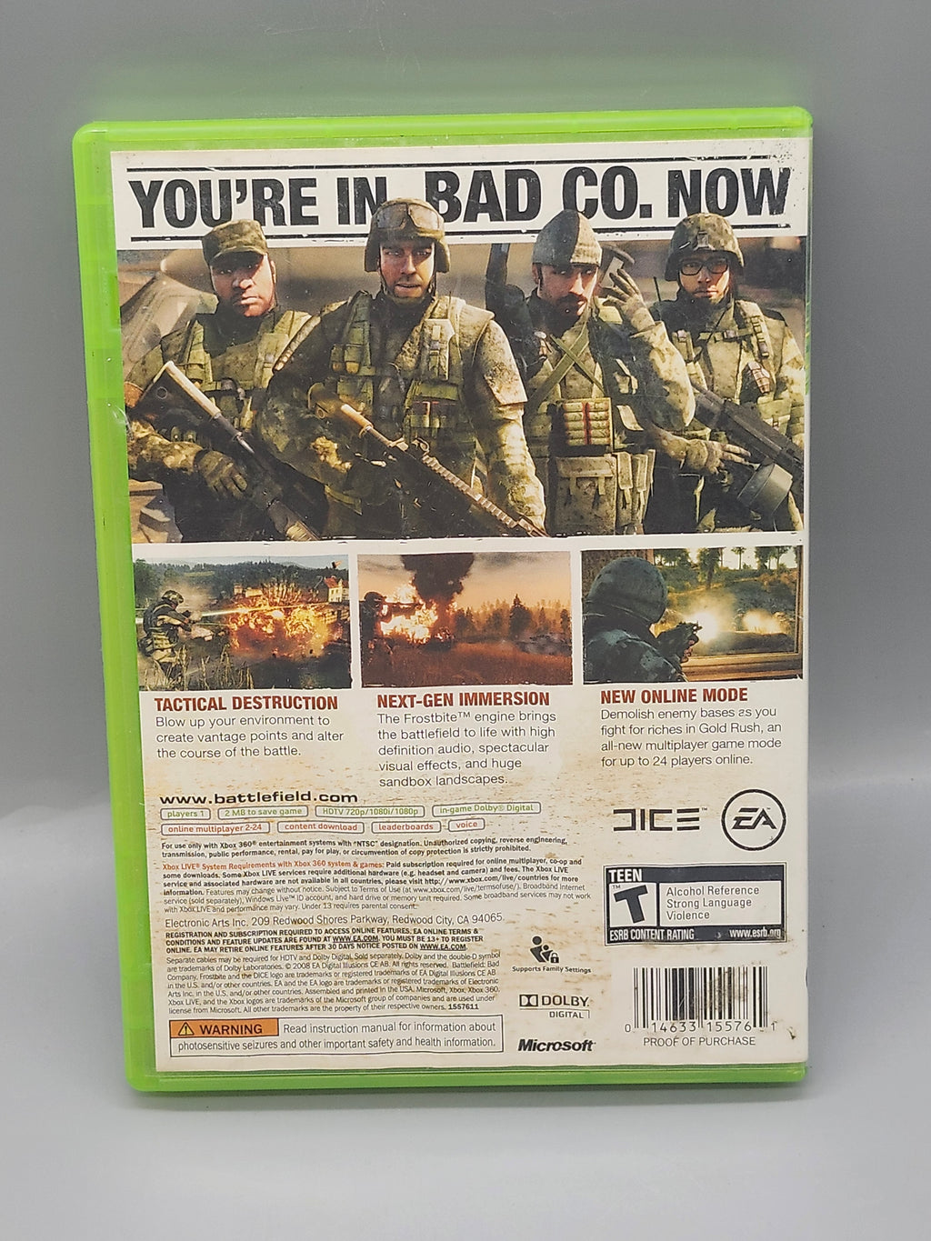 Battlefield Bad Company Xbox 360 Complete CIB