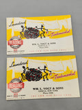 1941 Reading Anthracite Coal Advertising Blotters – Wm. L. Vogt & Sons NY
