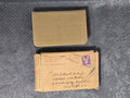 1941 WWII National Service Testament Pocket Bible w/ Original Mailing Box & Khaki Cover
