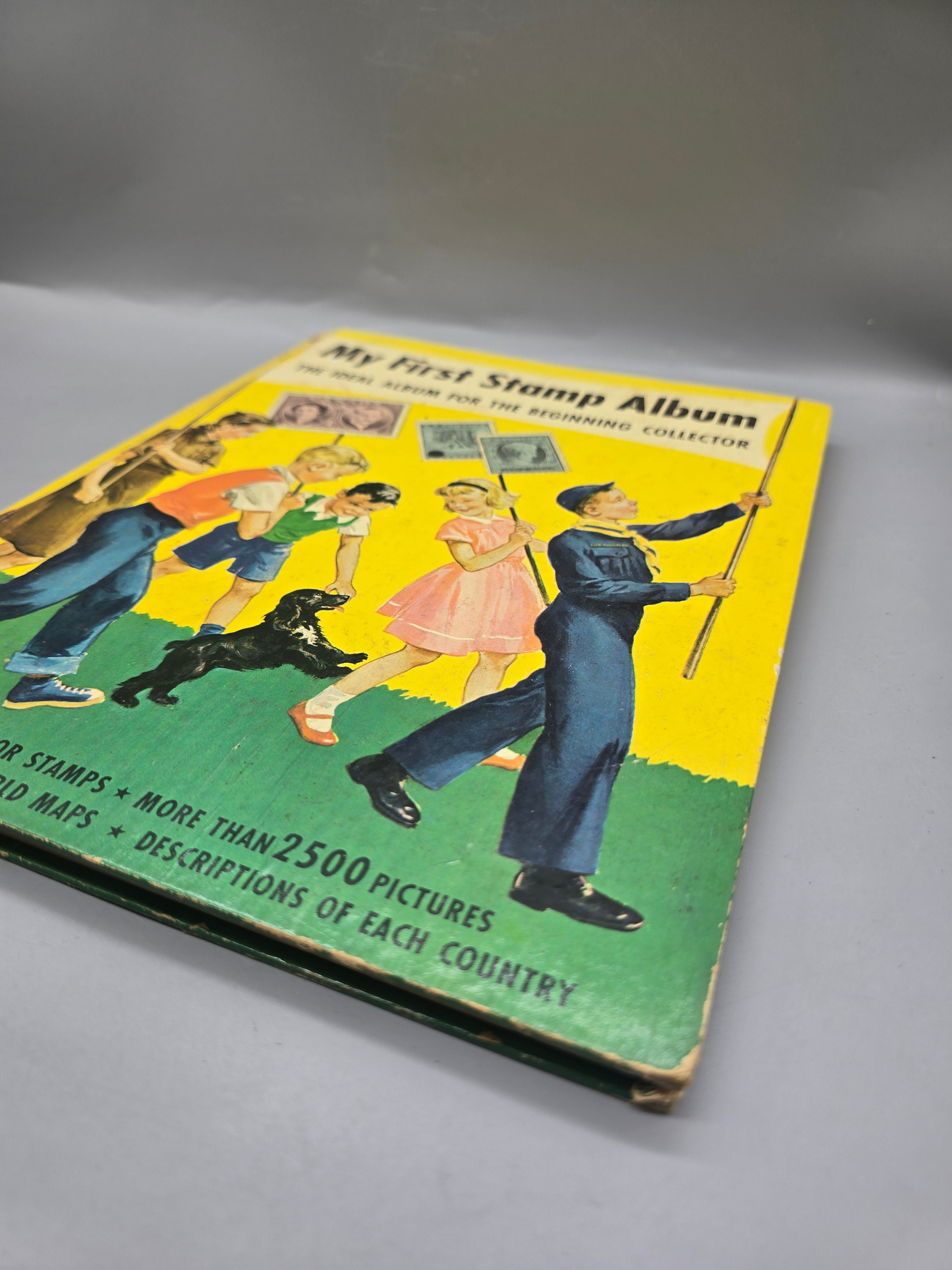 1962 My First Stamp Album Minkus Publications Vintage Stamp Collector Book