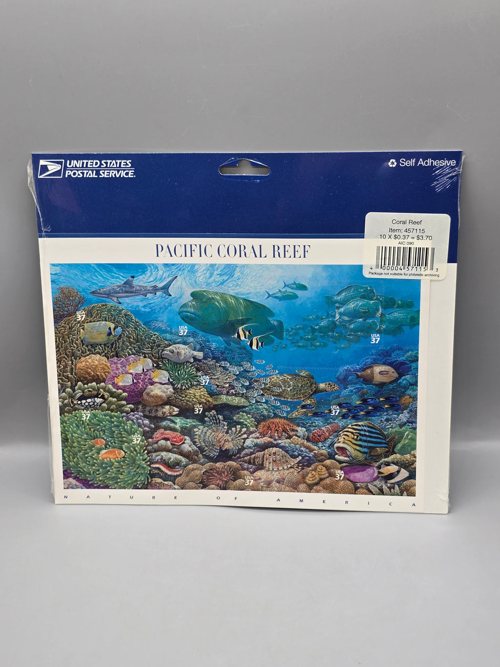 2003 USPS Pacific Coral Reef 37¢ Commemorative Stamp Sheet 10 Unused Sealed Nature of America