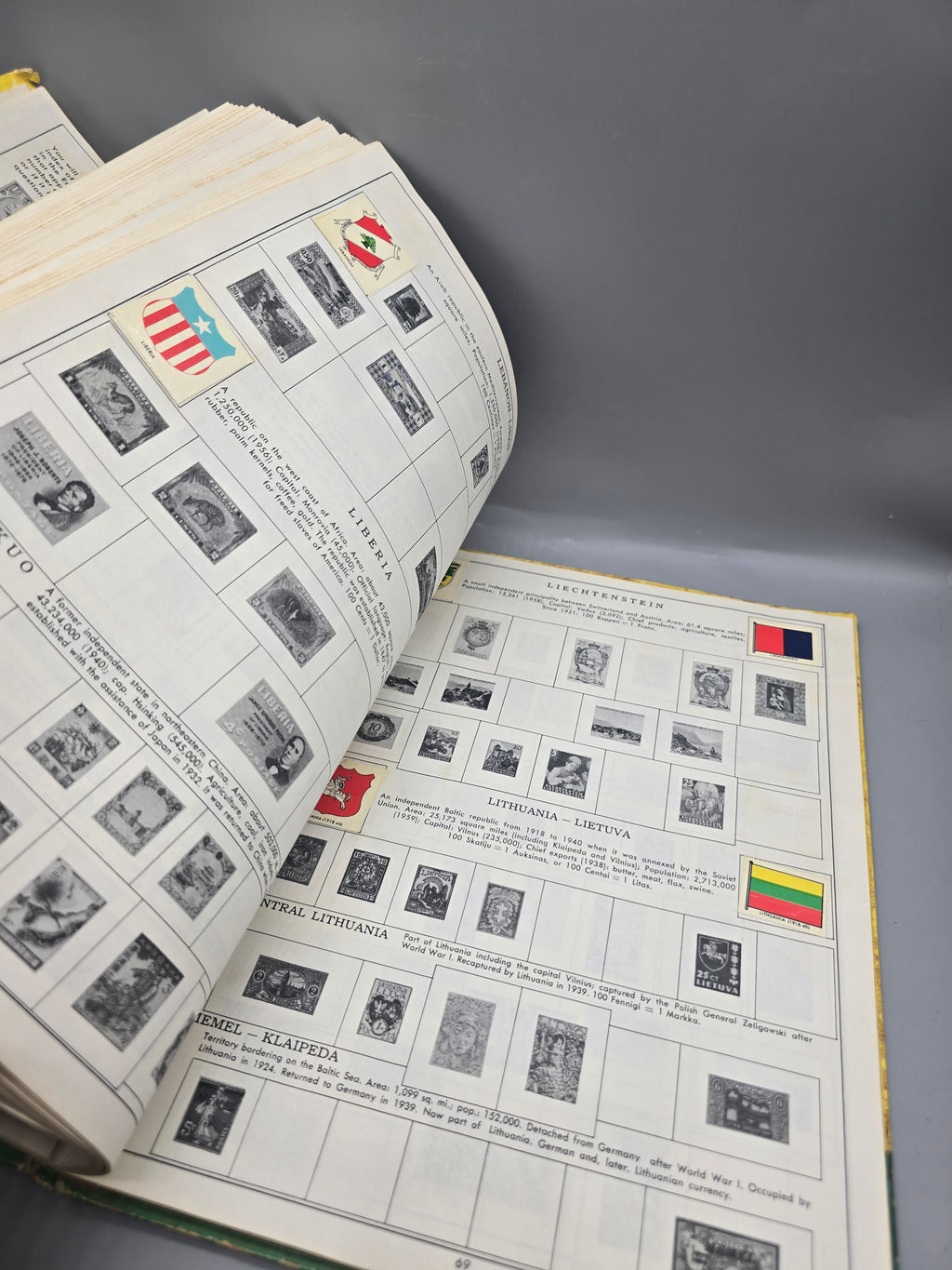 1962 My First Stamp Album Minkus Publications Vintage Stamp Collector Book